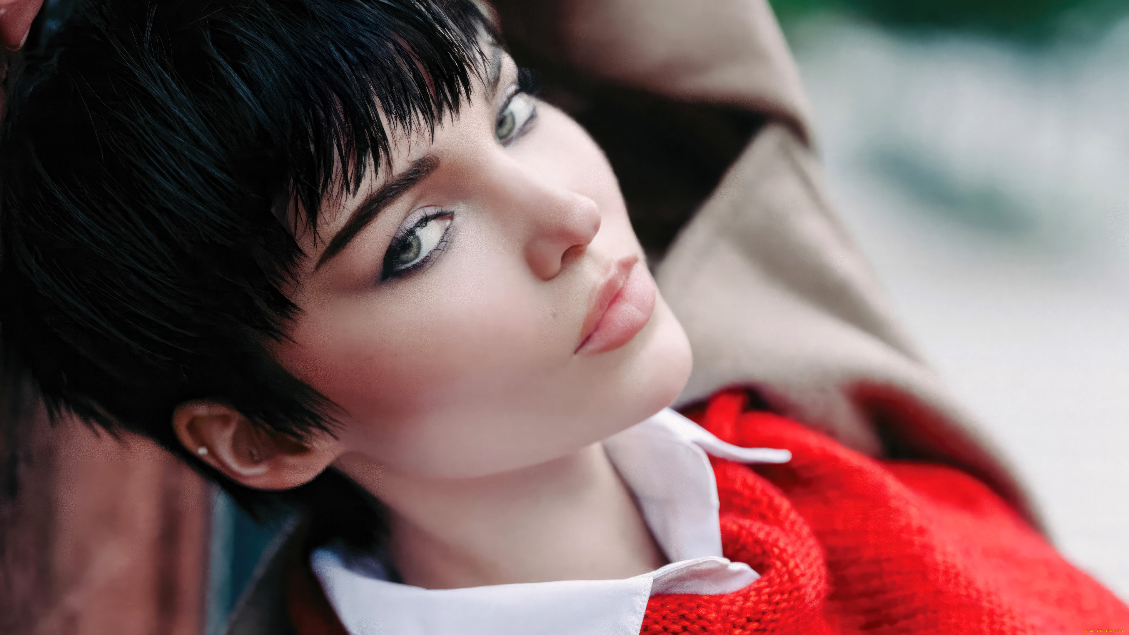 девушки, dove, cameron, брюнетка, лицо