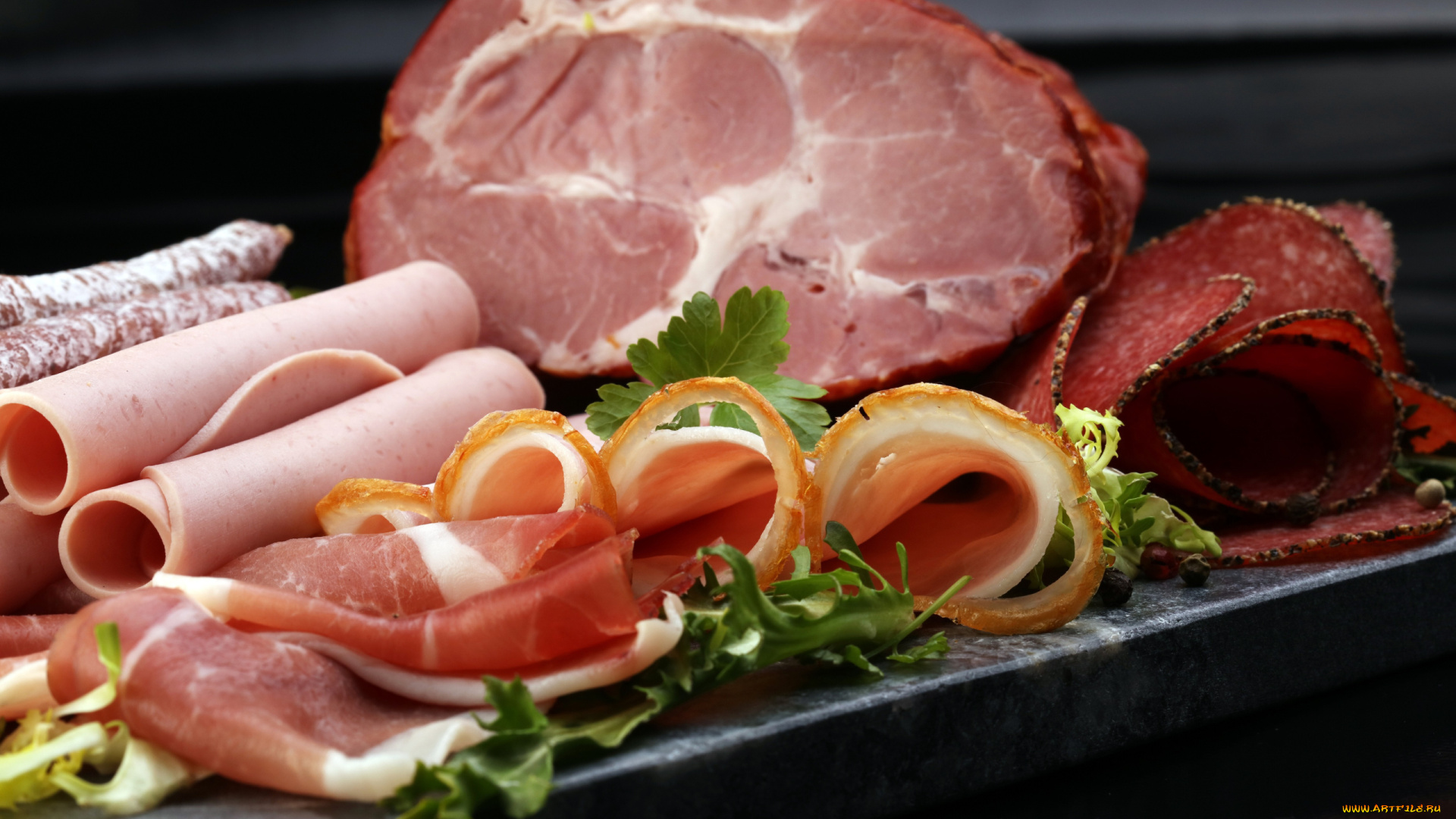 еда, колбасные, изделия, ветчина, колбаса, окорок, ассорти
