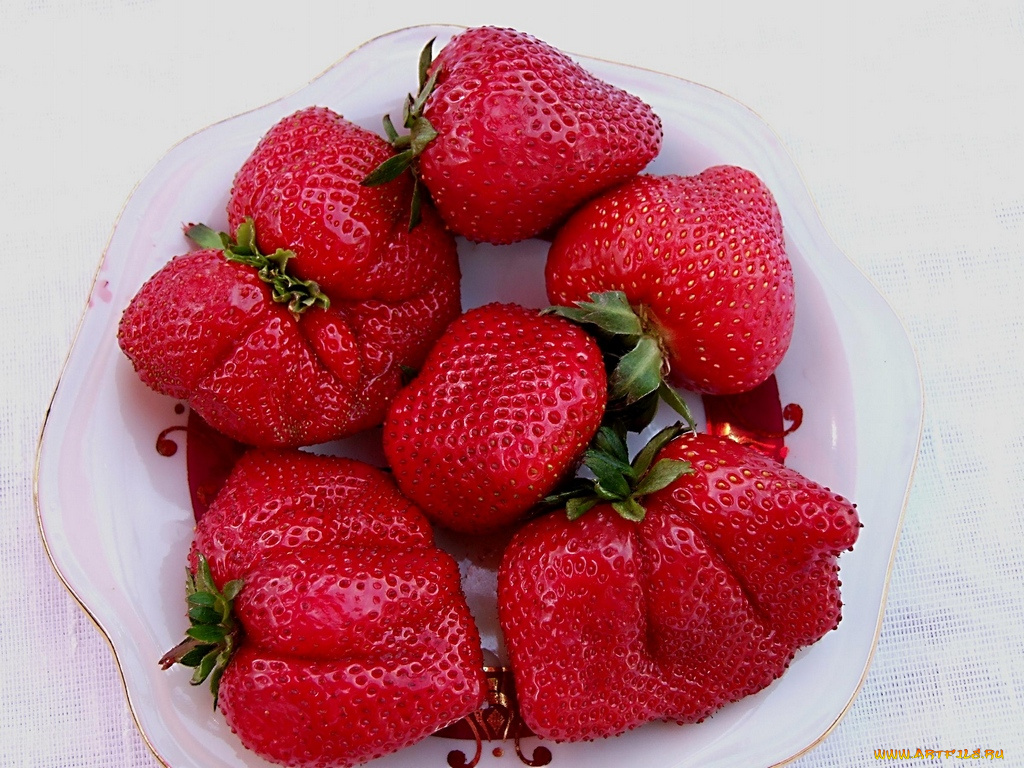 еда, клубника, земляника