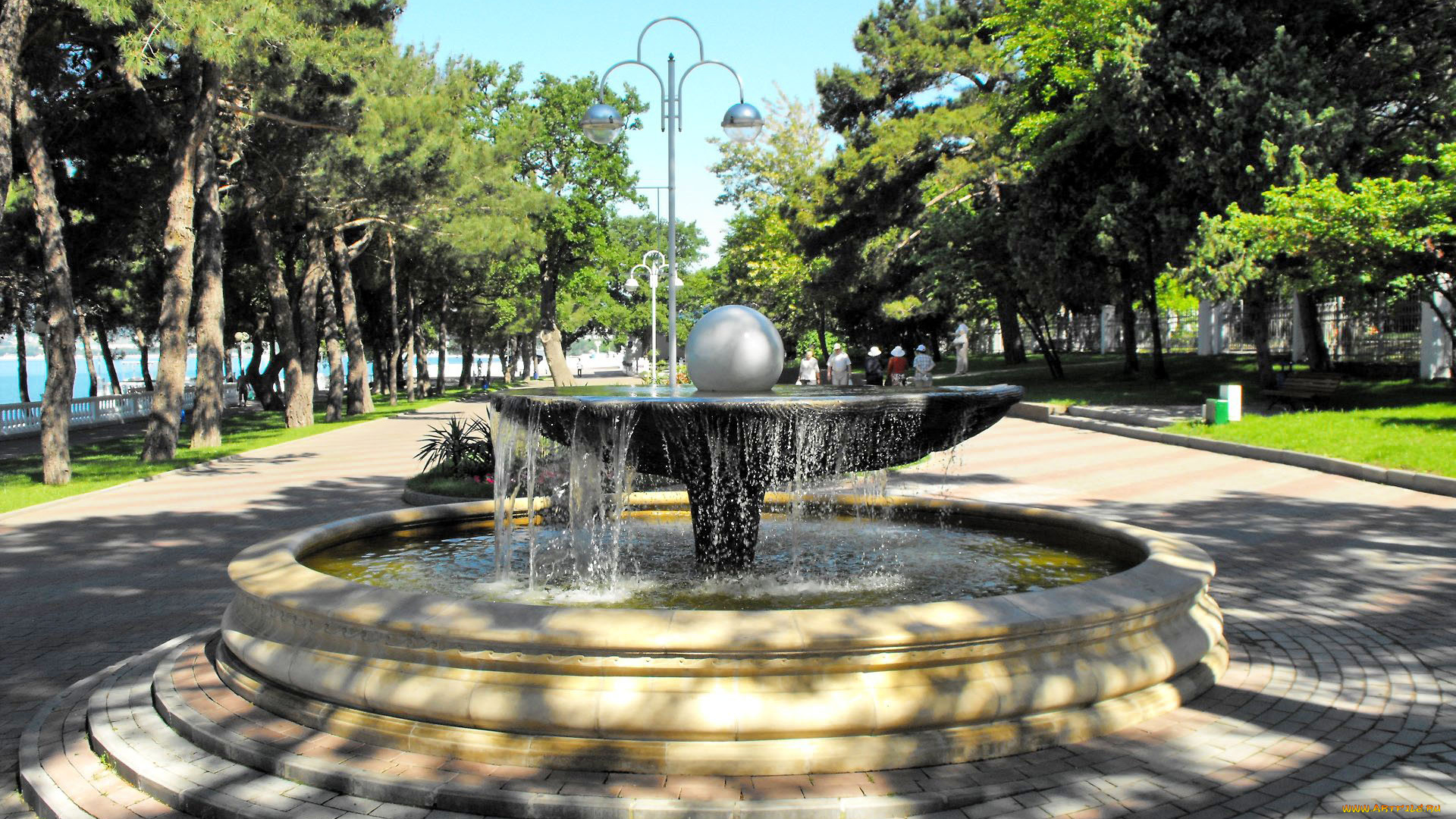 города, фонтаны