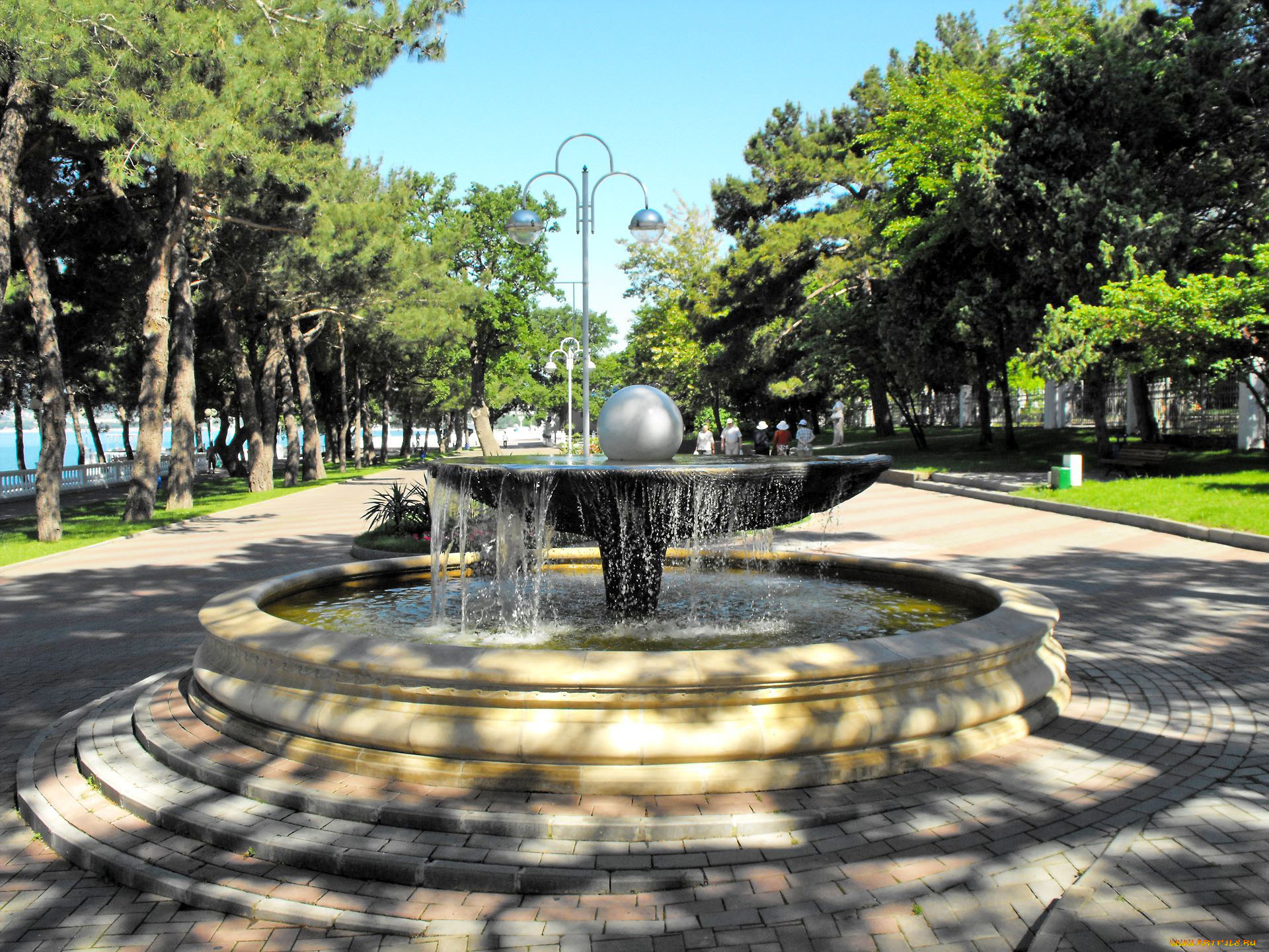 города, фонтаны