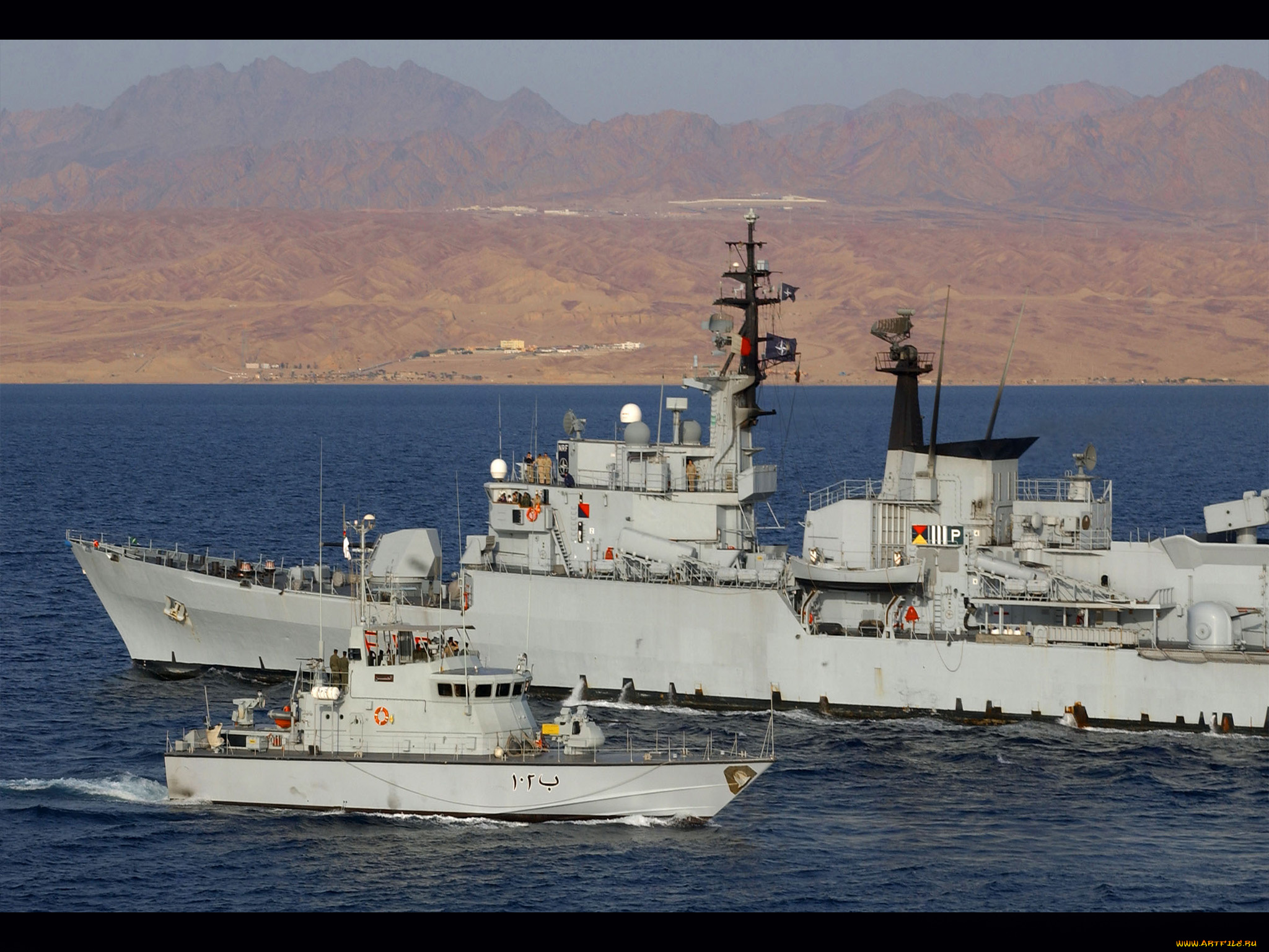 корабли, разные, вместе