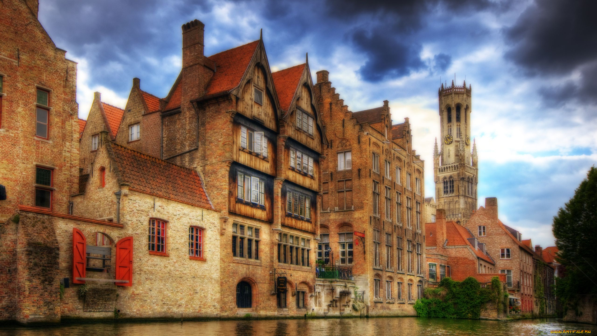 города, брюгге, бельгия