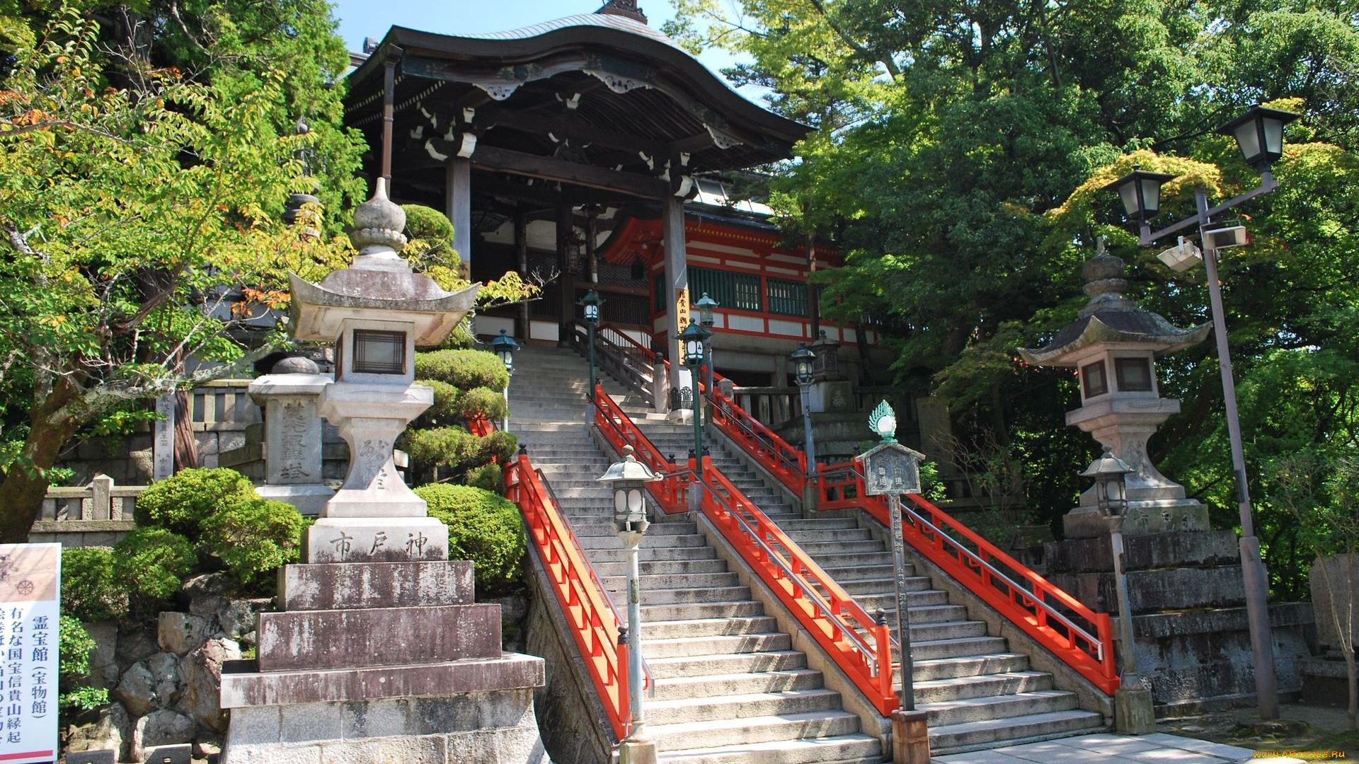 города, буддистские, другие, храмы, Япония