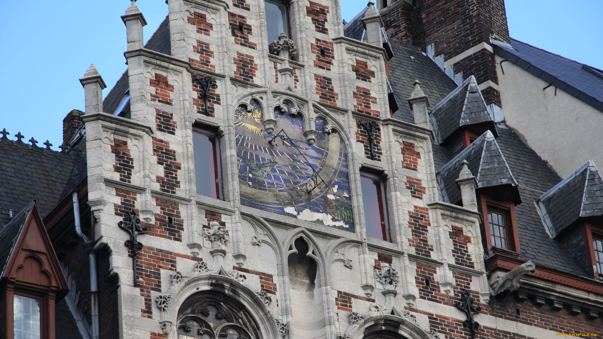 разное, элементы, архитектуры, бельгия