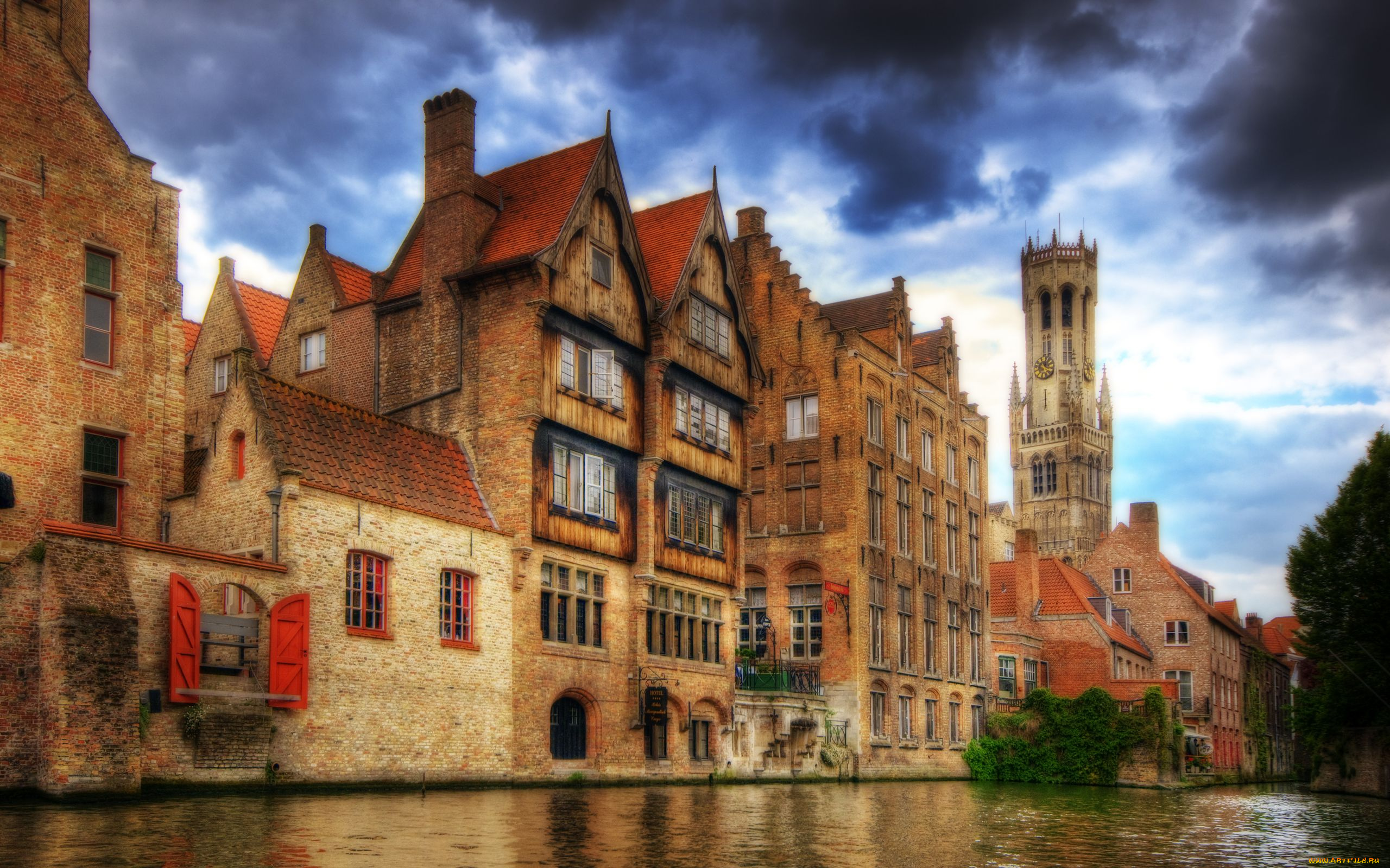 города, брюгге, бельгия