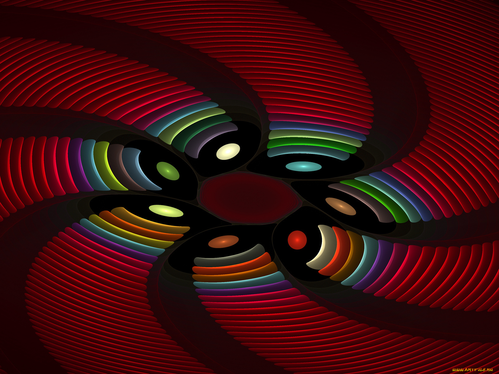 3д, графика, fractal, фракталы, фон, узор, цвета