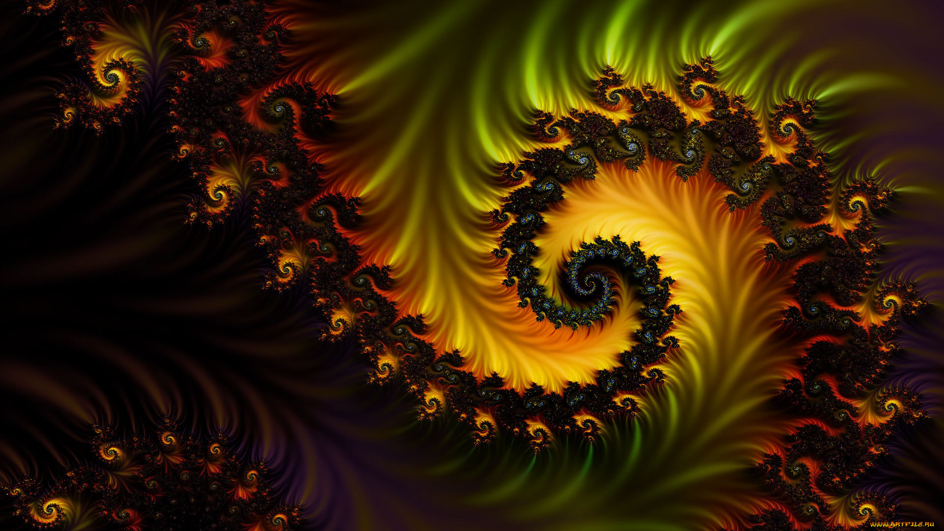 3д, графика, fractal, фракталы, фон, цвета, узор
