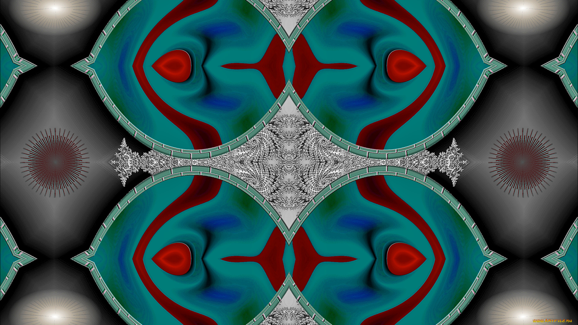 3д, графика, fractal, фракталы, фон, цвета, узор