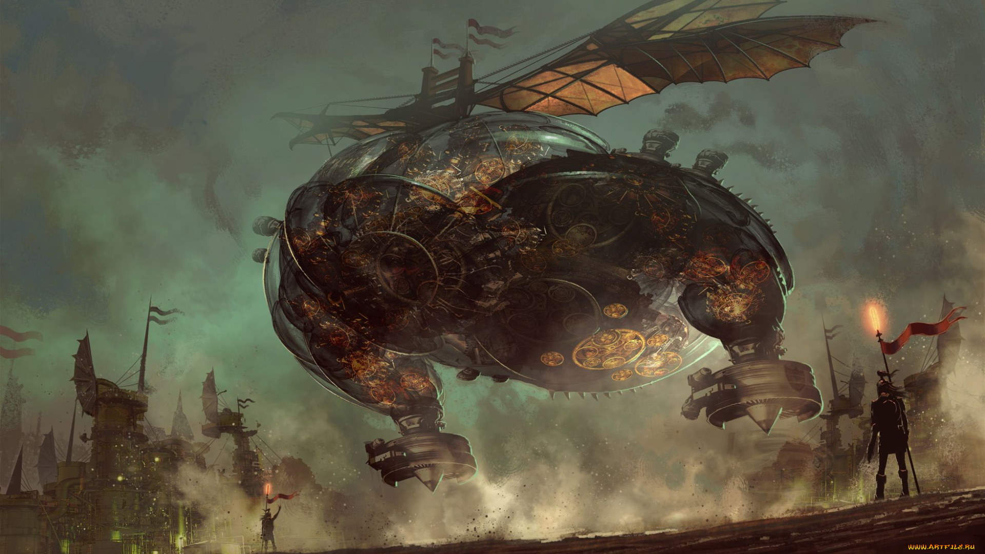 фэнтези, космические, корабли, звездолеты, станции, flying, machine