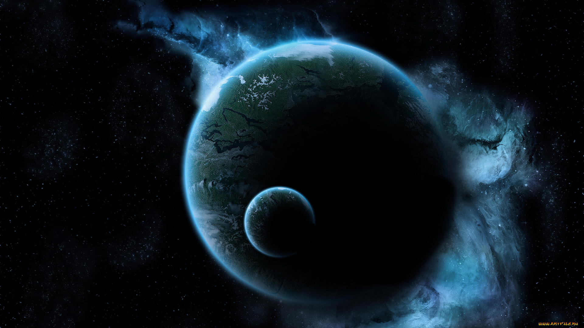 космос, арт, планеты