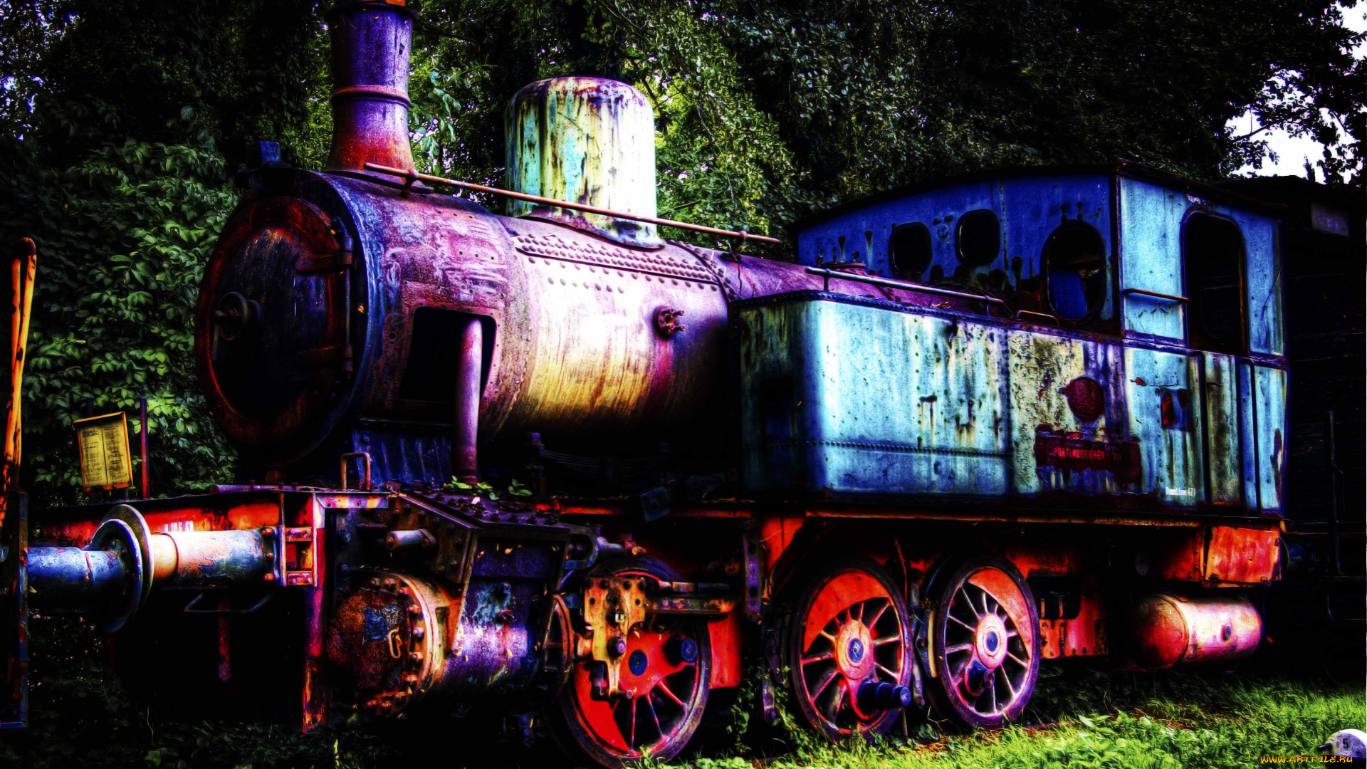 техника, паровозы, паровоз, на, отдыхе