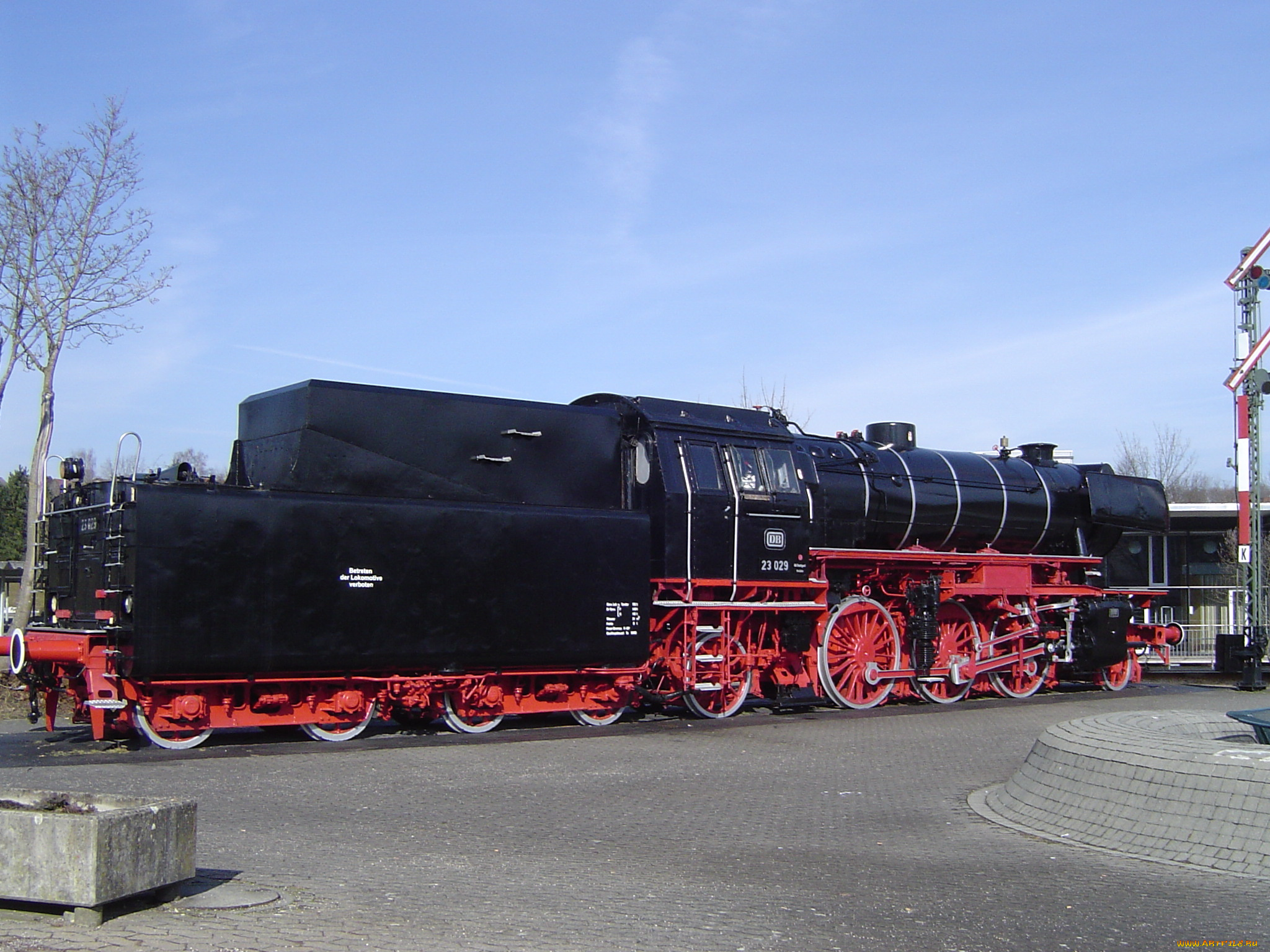 техника, паровозы, семафор, тендер