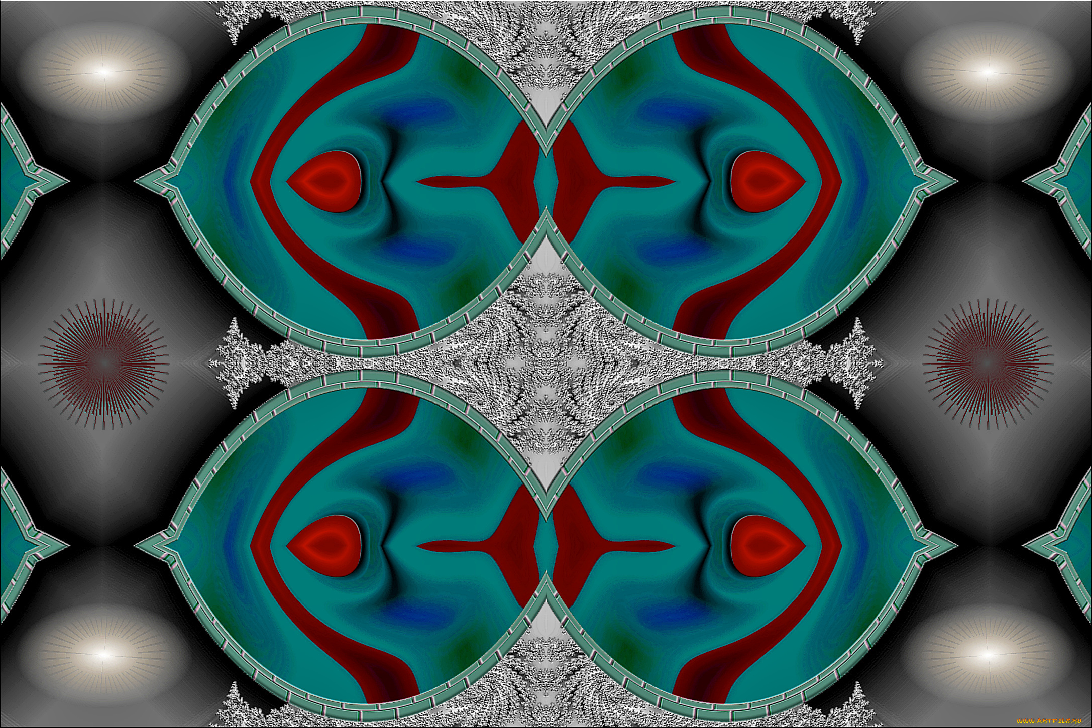 3д, графика, fractal, фракталы, фон, цвета, узор