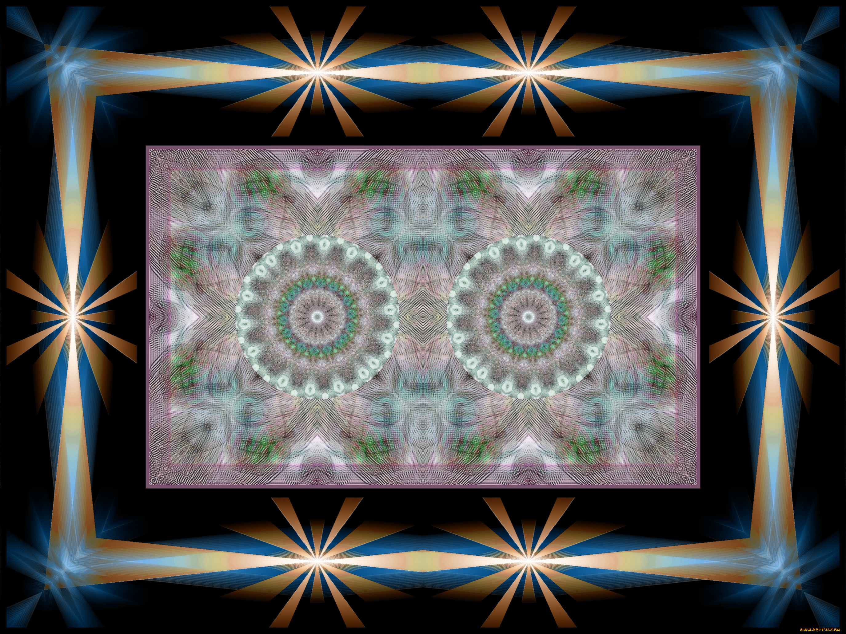 3д, графика, fractal, фракталы, узор, цвета, фон