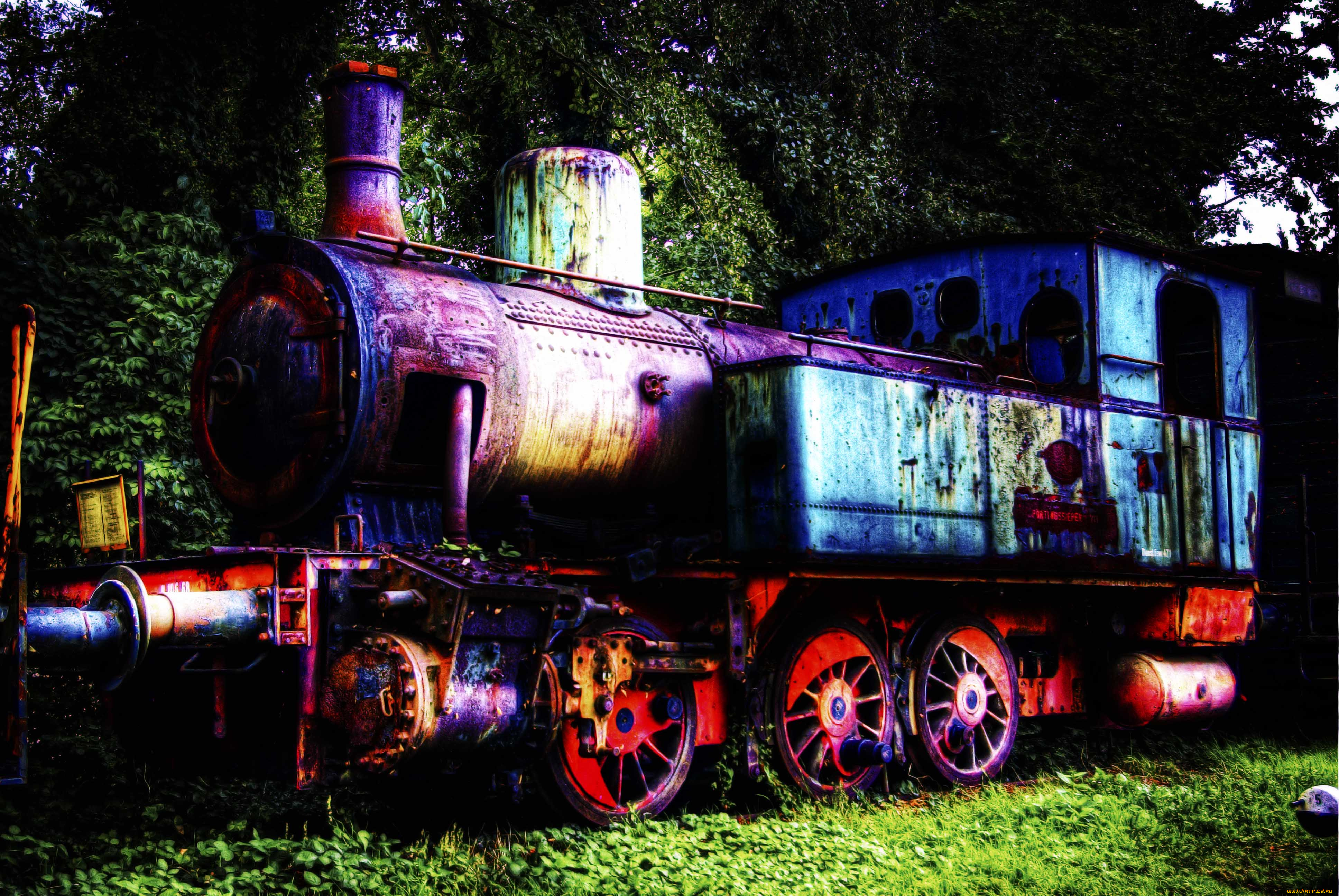 техника, паровозы, паровоз, на, отдыхе