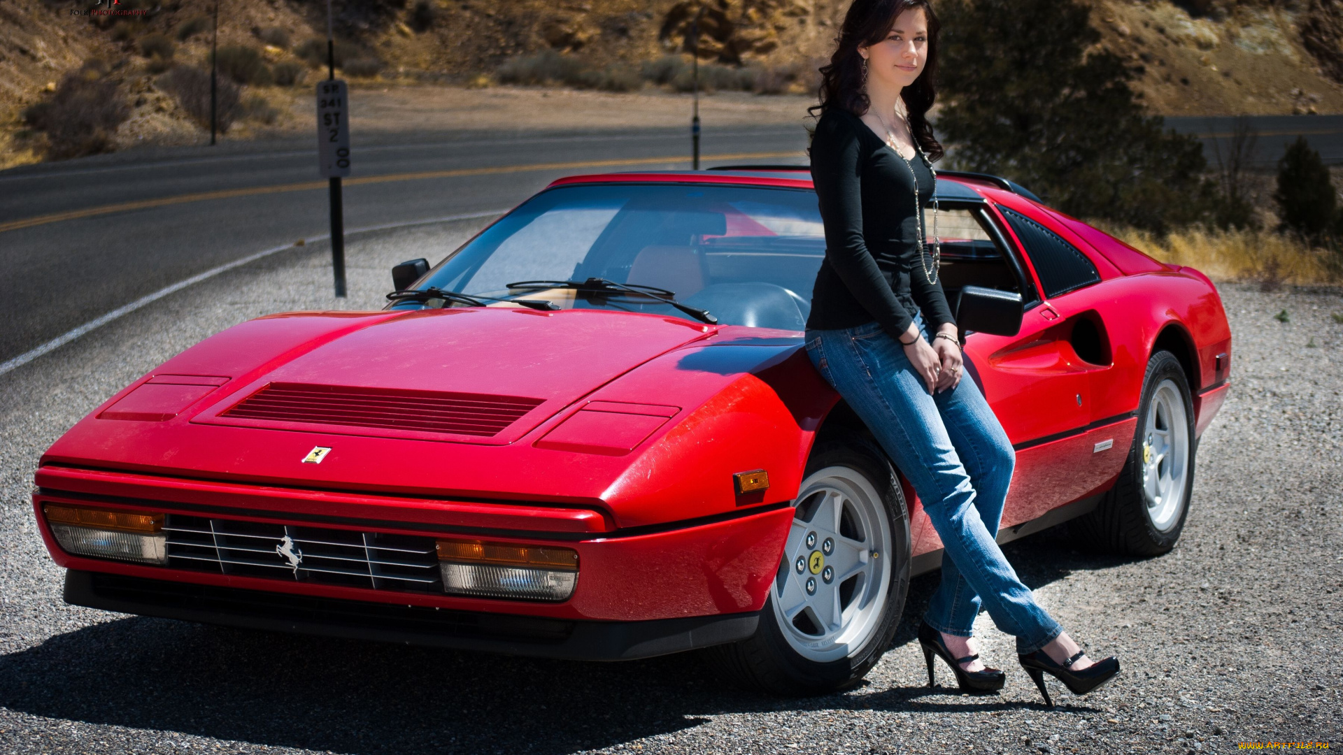 1986, ferrari, 328, gts, автомобили, авто, девушками