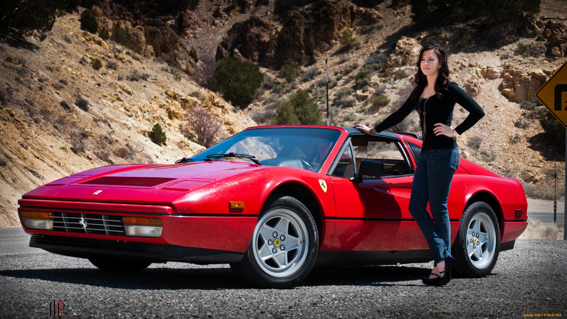 1986, ferrari, 328, gts, автомобили, авто, девушками