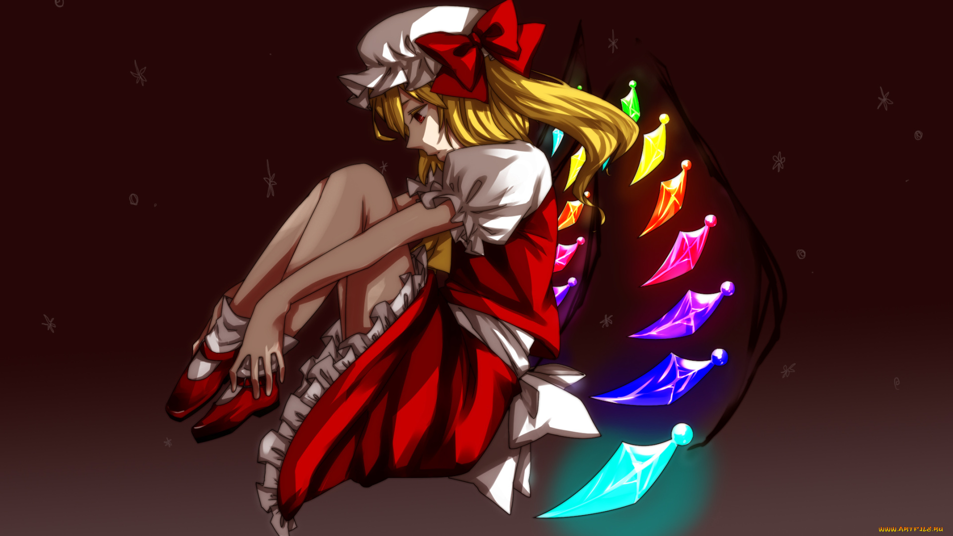 аниме, touhou, flandre, scarlet