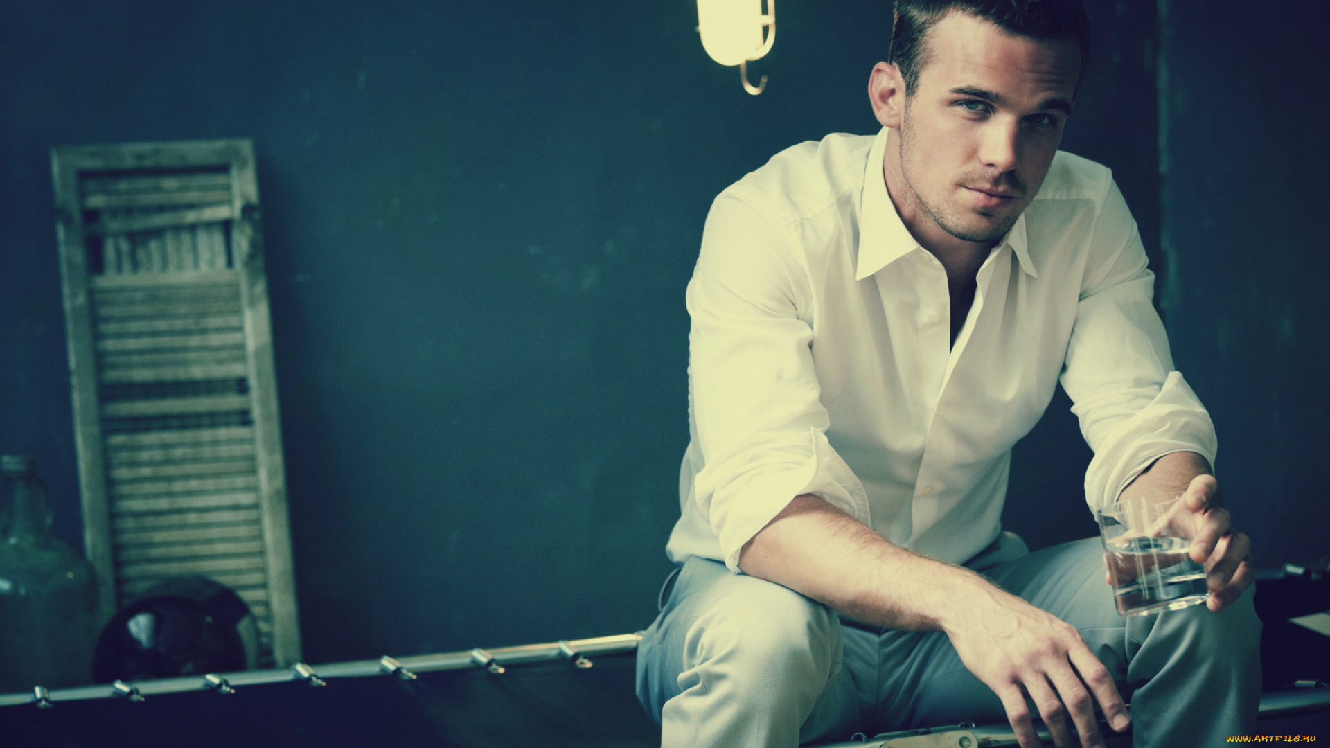 cam, gigandet, мужчины, стакан, раскалдушка