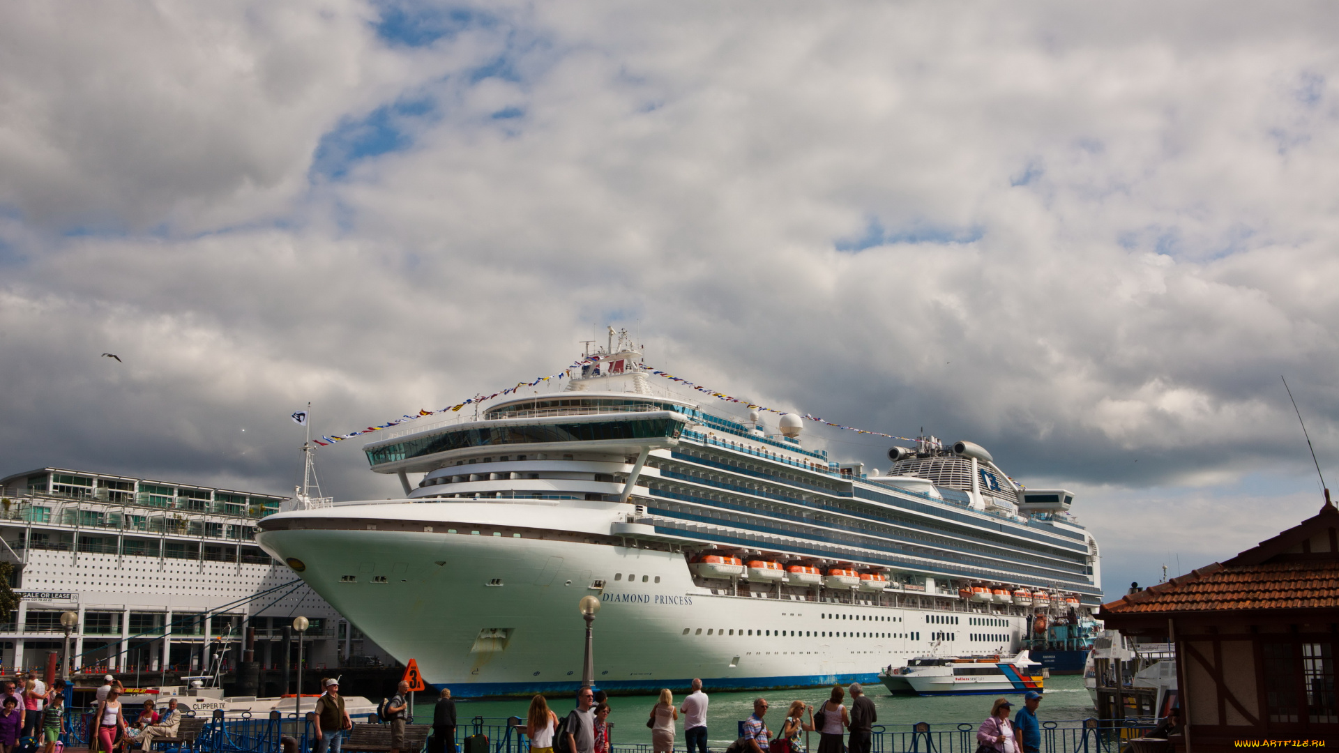 корабли, лайнеры, diamond, princess