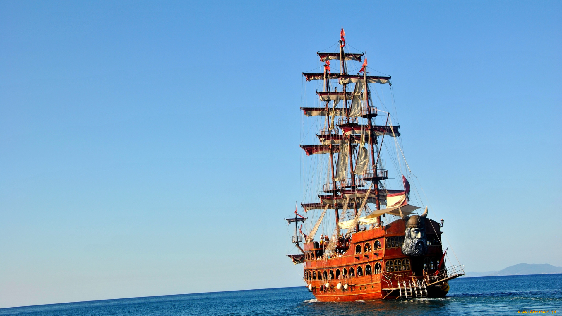 корабли, парусники, мачты, викинг