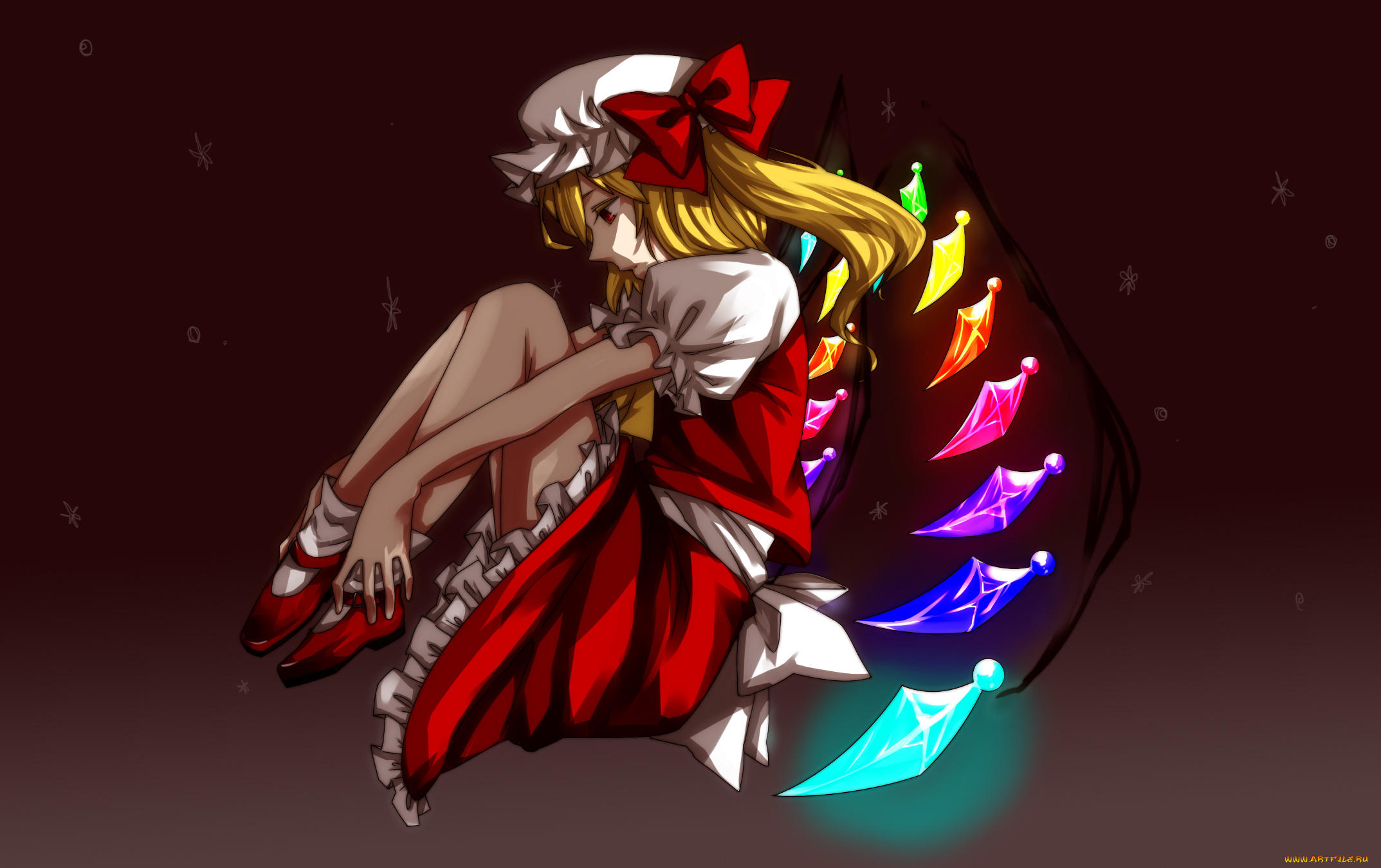 аниме, touhou, flandre, scarlet