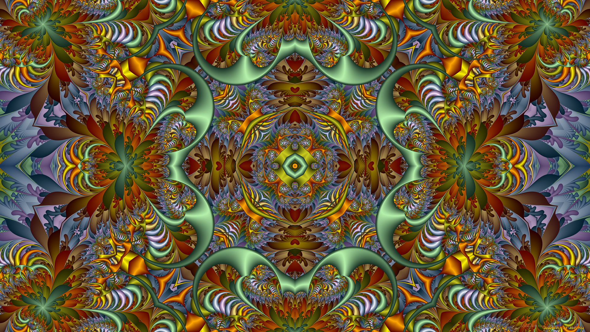 3д, графика, fractal, , фракталы, узор, фон, цвета