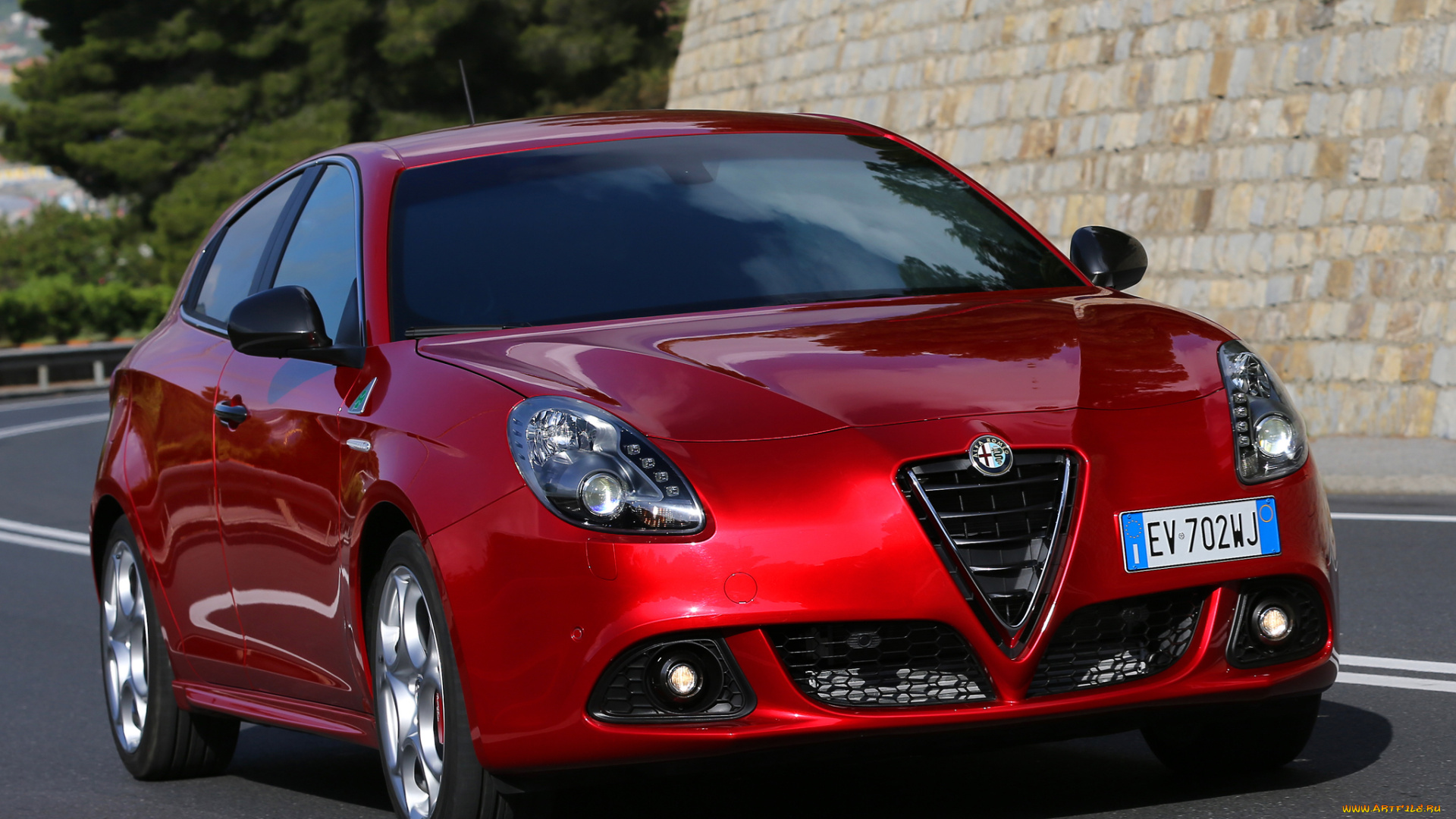 автомобили, alfa, romeo, 940, verde, красный, quadrifoglio, alfa, romeo, giulietta, 2014, г