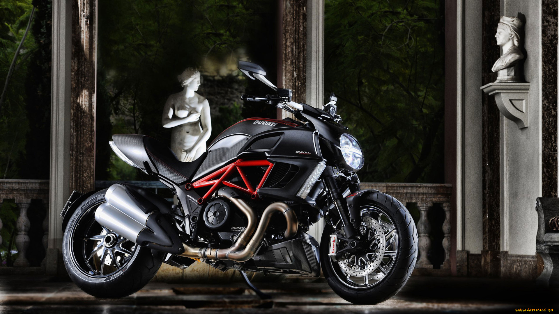 мотоциклы, ducati, diavel