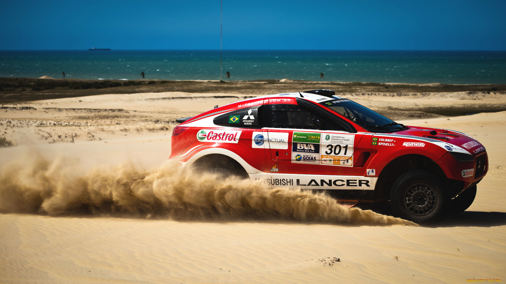 спорт, авторалли, скорость, гонка, песок