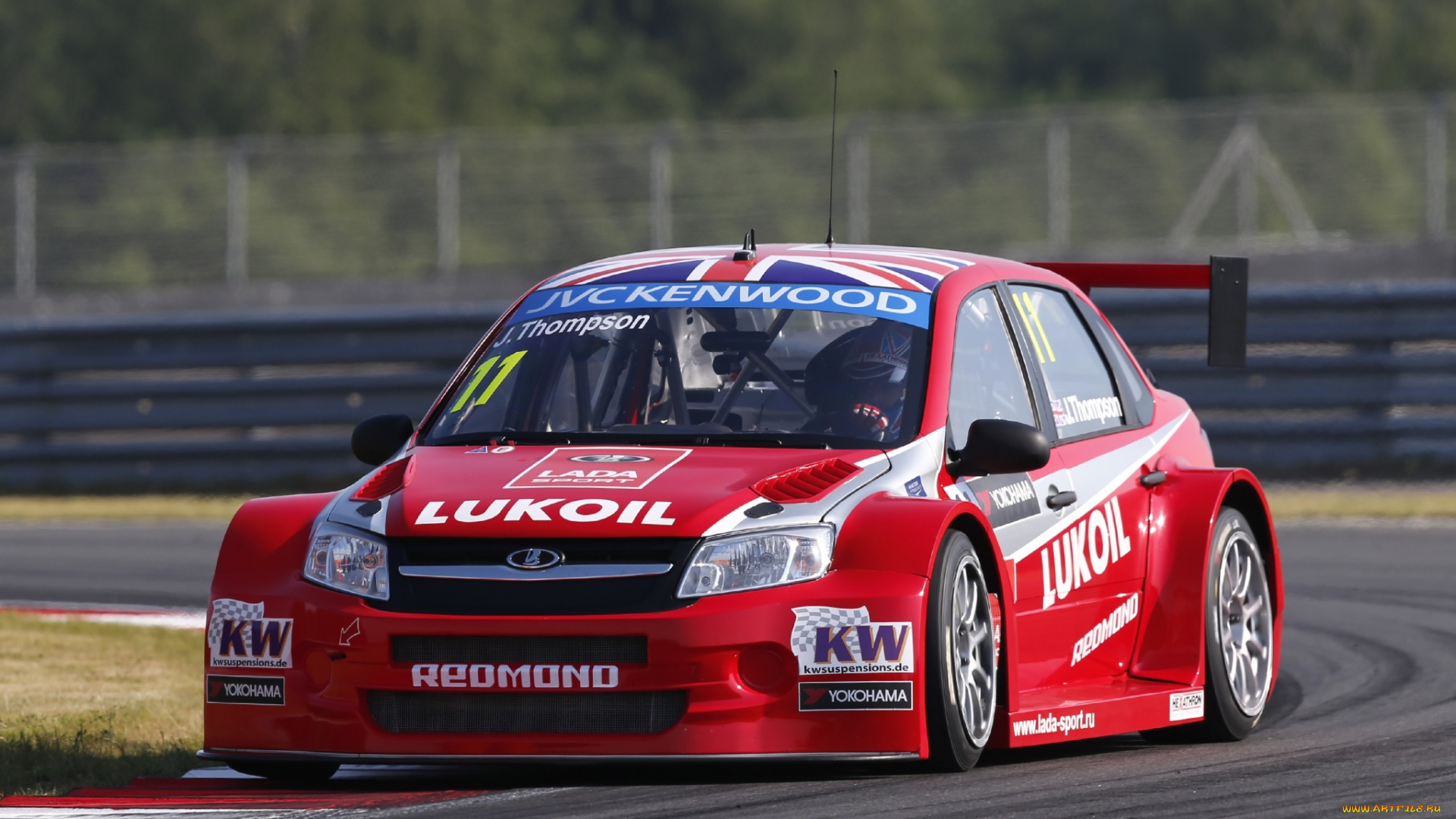 спорт, автоспорт, 2014г, скорость, красный, 2190, wtcc, granta, tc1, lada