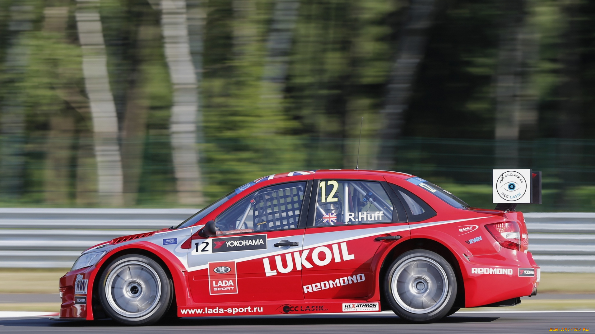 спорт, автоспорт, 2190, wtcc, tc1, granta, lada, красный, скорость, 2014г