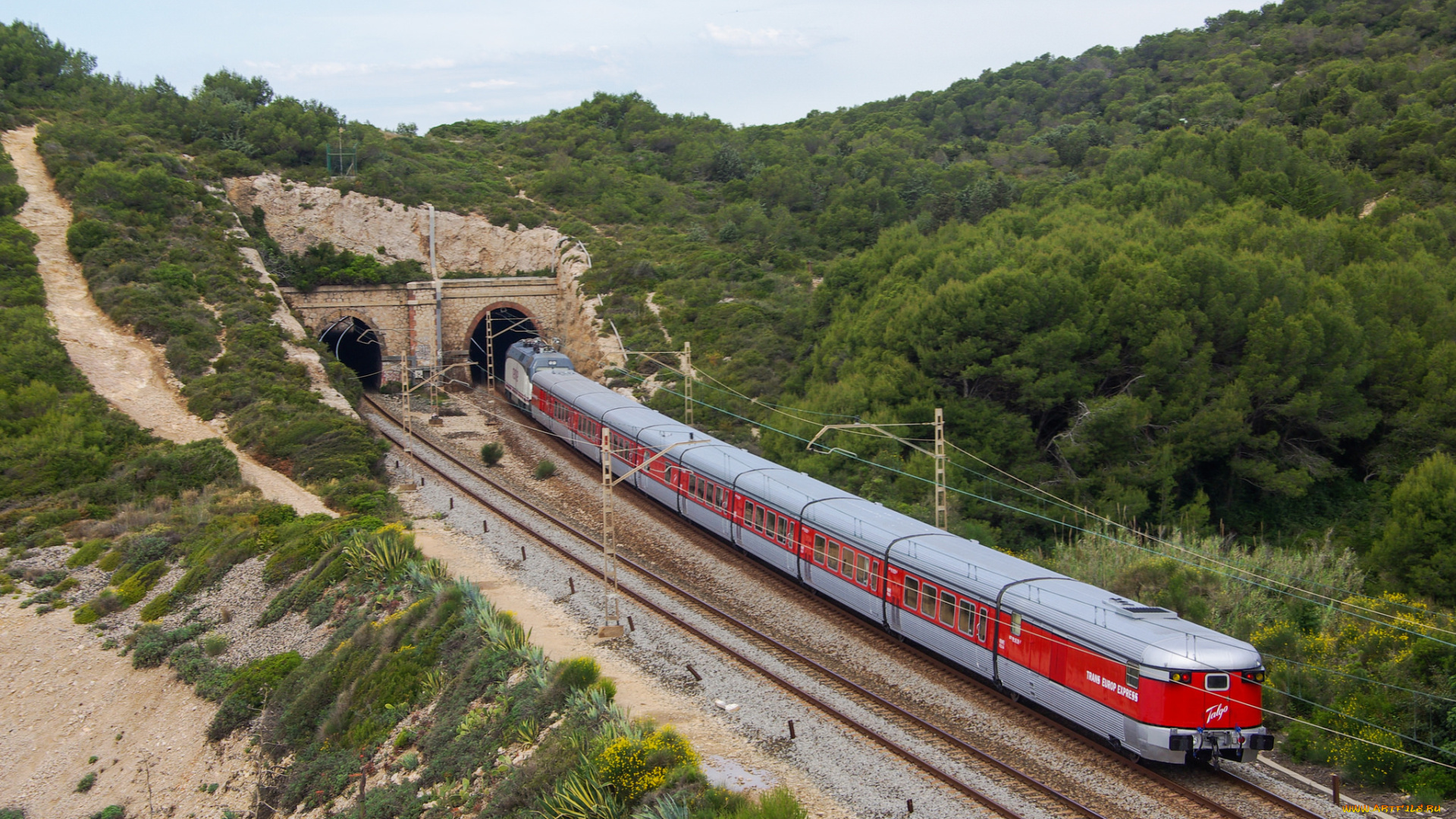 техника, поезда, железная, дорога, рельсы, локомотив, состав