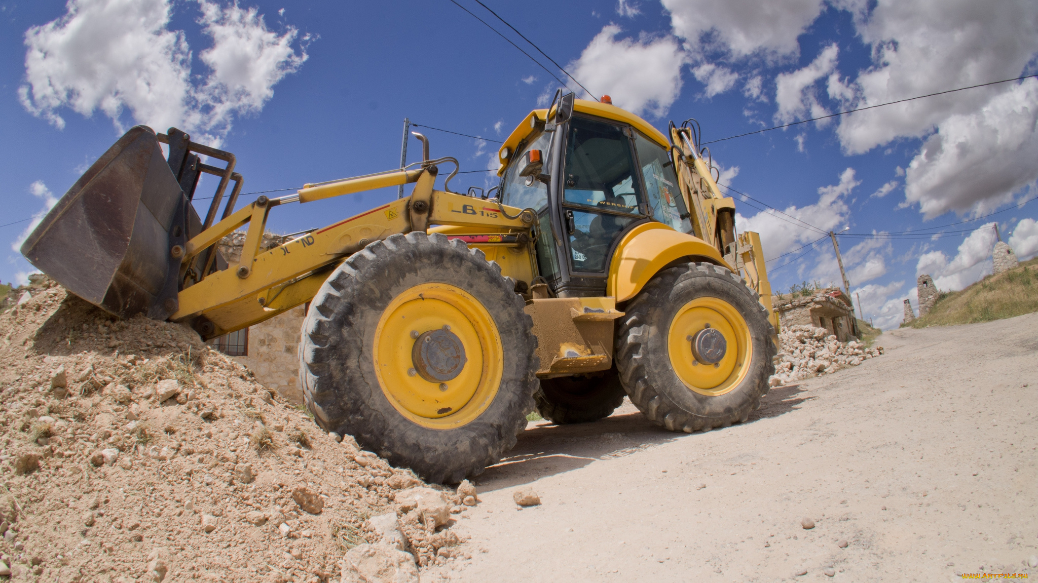 техника, тракторы, карьер, трактор, ковш