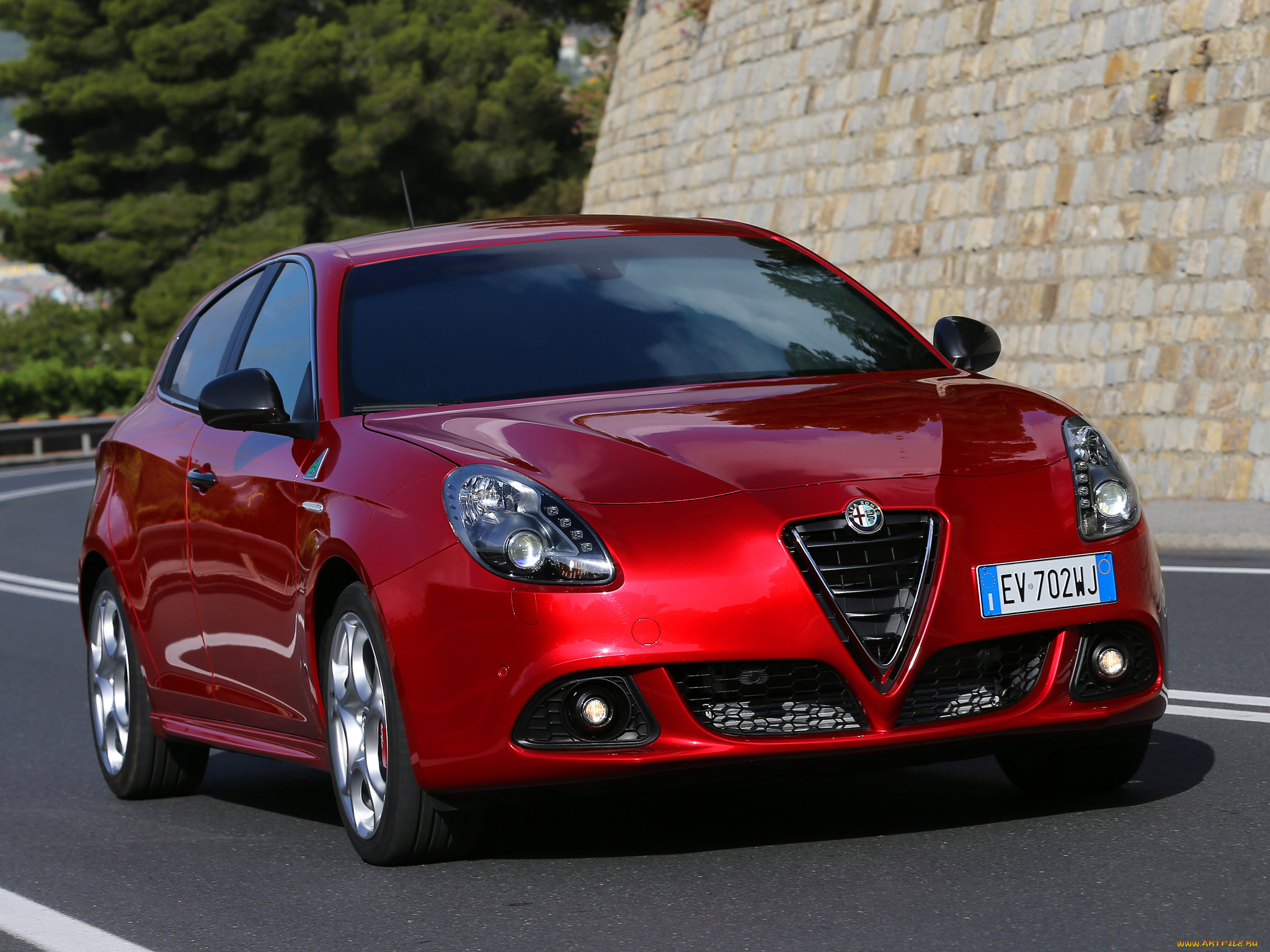 автомобили, alfa, romeo, 940, verde, красный, quadrifoglio, alfa, romeo, giulietta, 2014, г