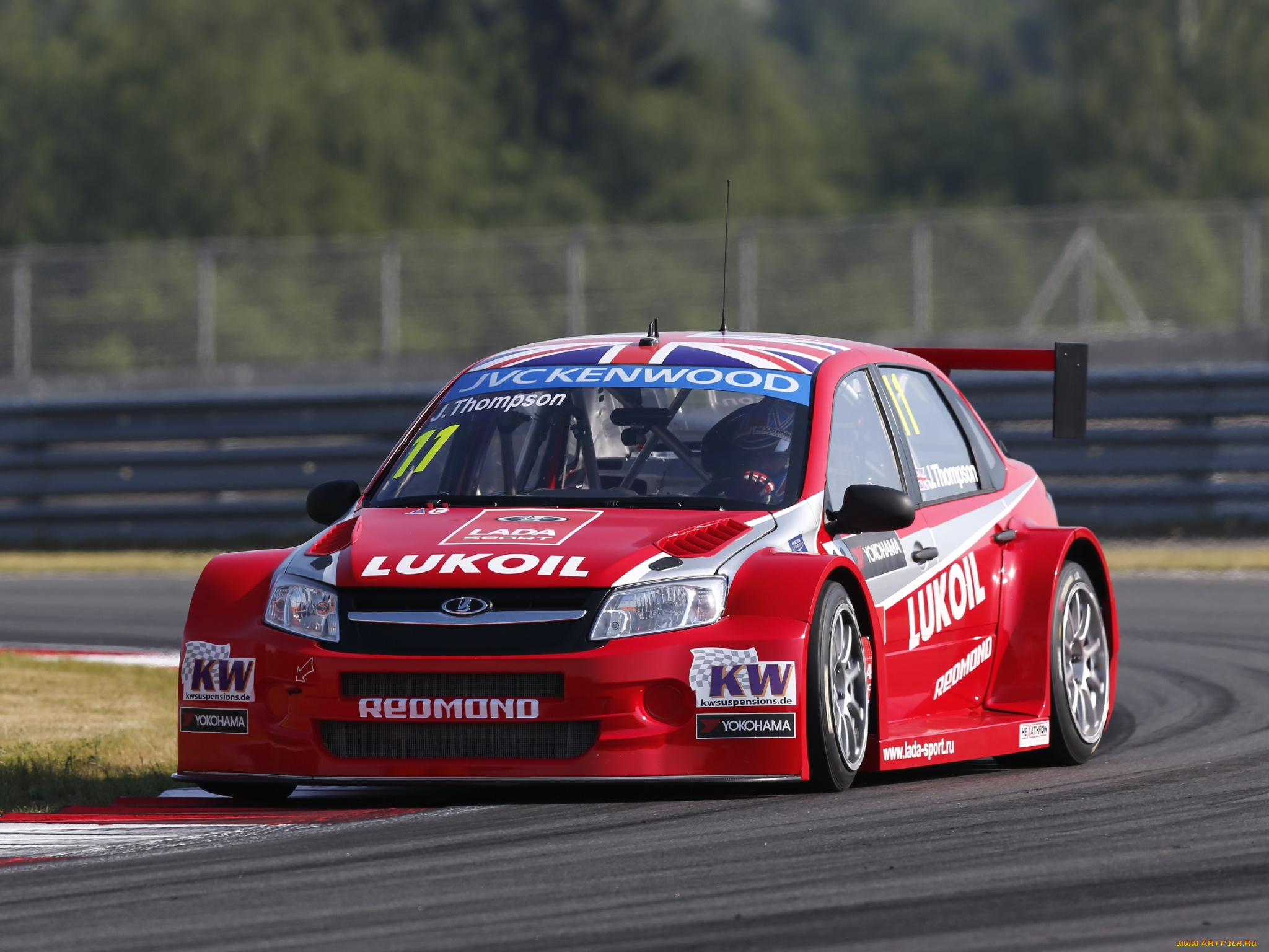 спорт, автоспорт, 2014г, скорость, красный, 2190, wtcc, granta, tc1, lada