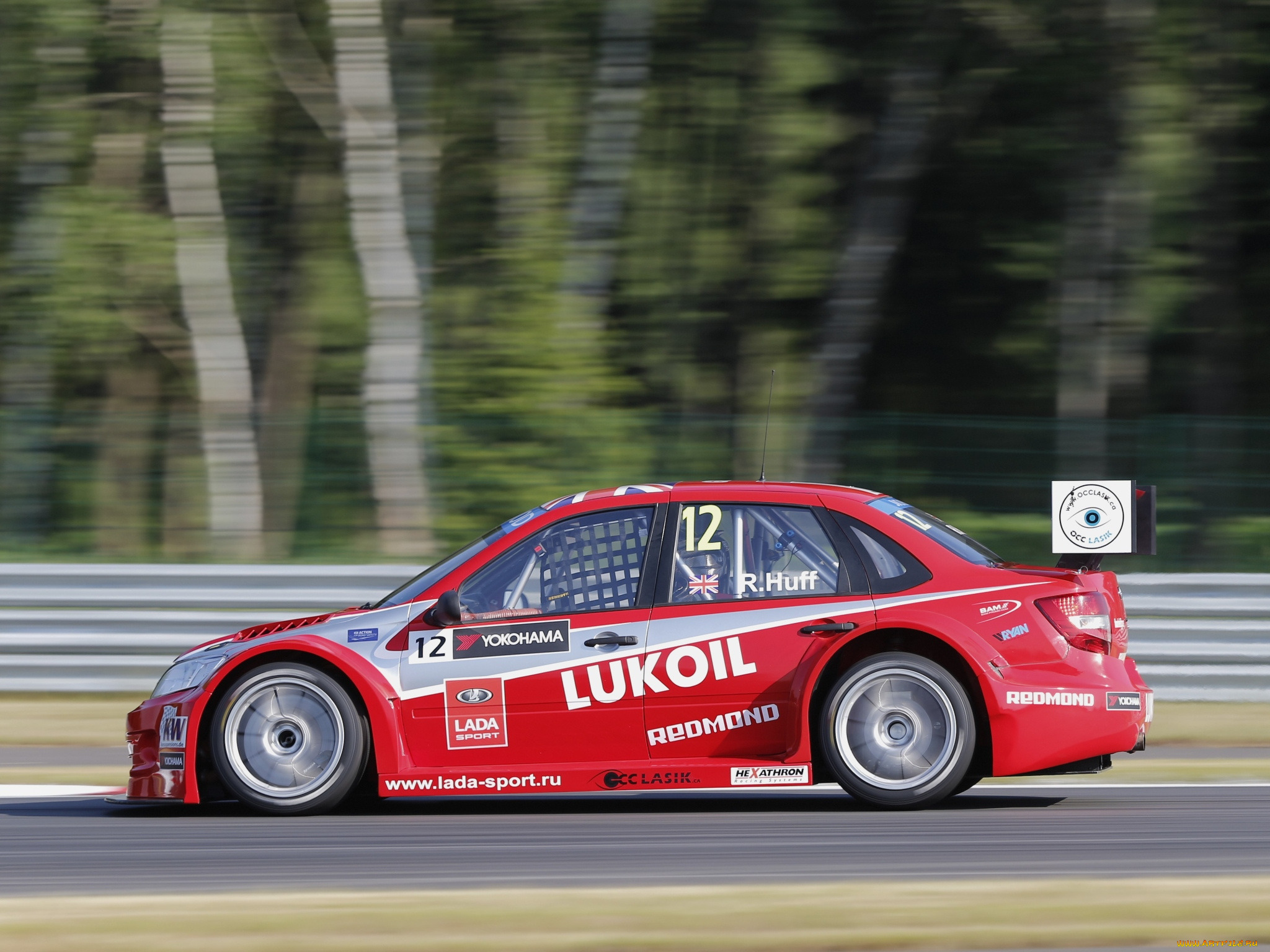 спорт, автоспорт, 2190, wtcc, tc1, granta, lada, красный, скорость, 2014г
