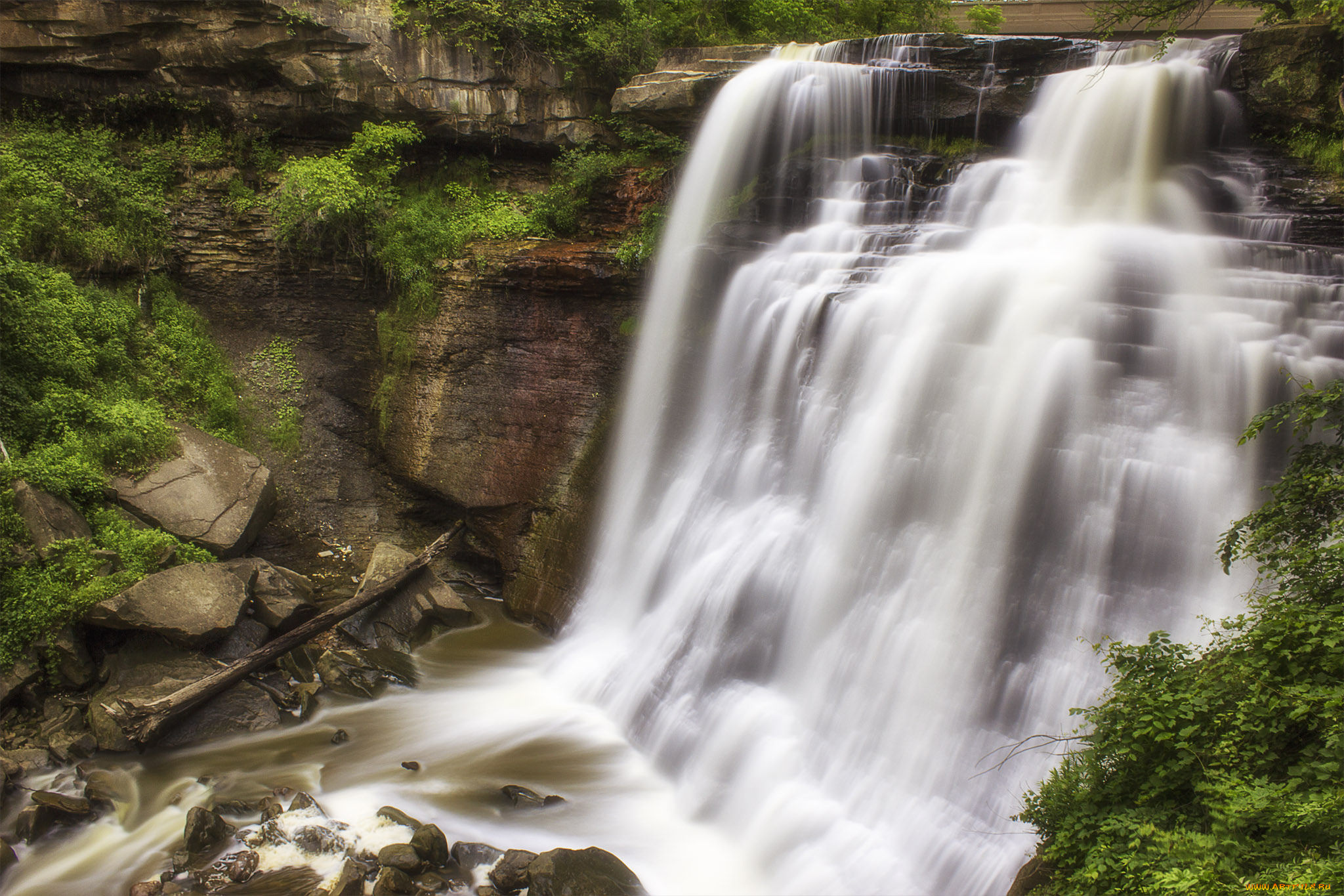 природа, водопады, водопад, река