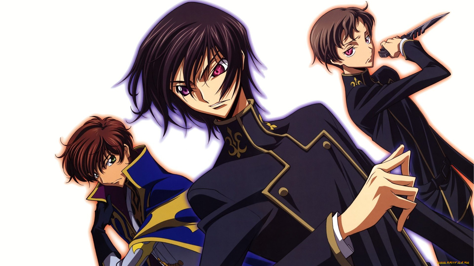 аниме, code, geass, парни