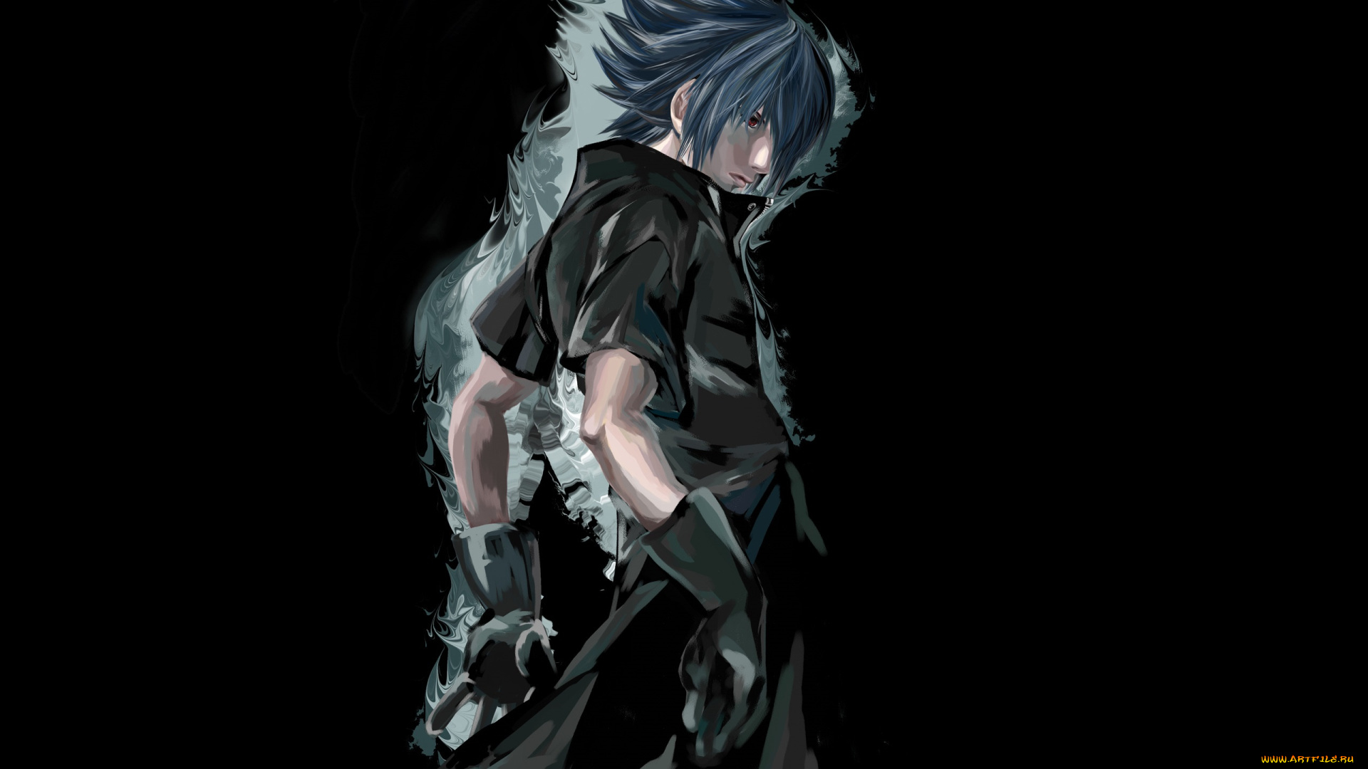 аниме, final, fantasy, парень