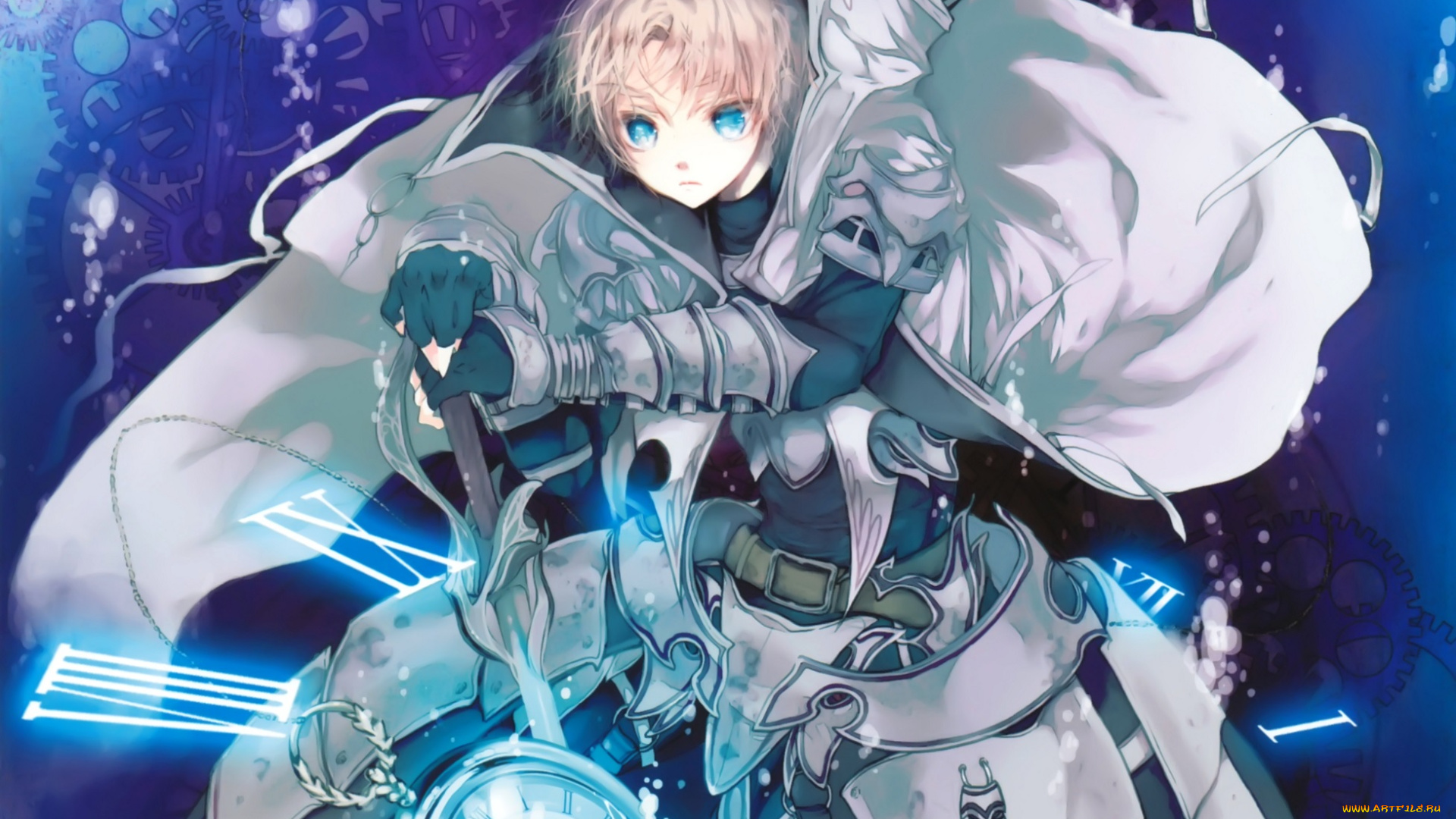 аниме, kaku-san-sei, million, arthur, девочка, броня