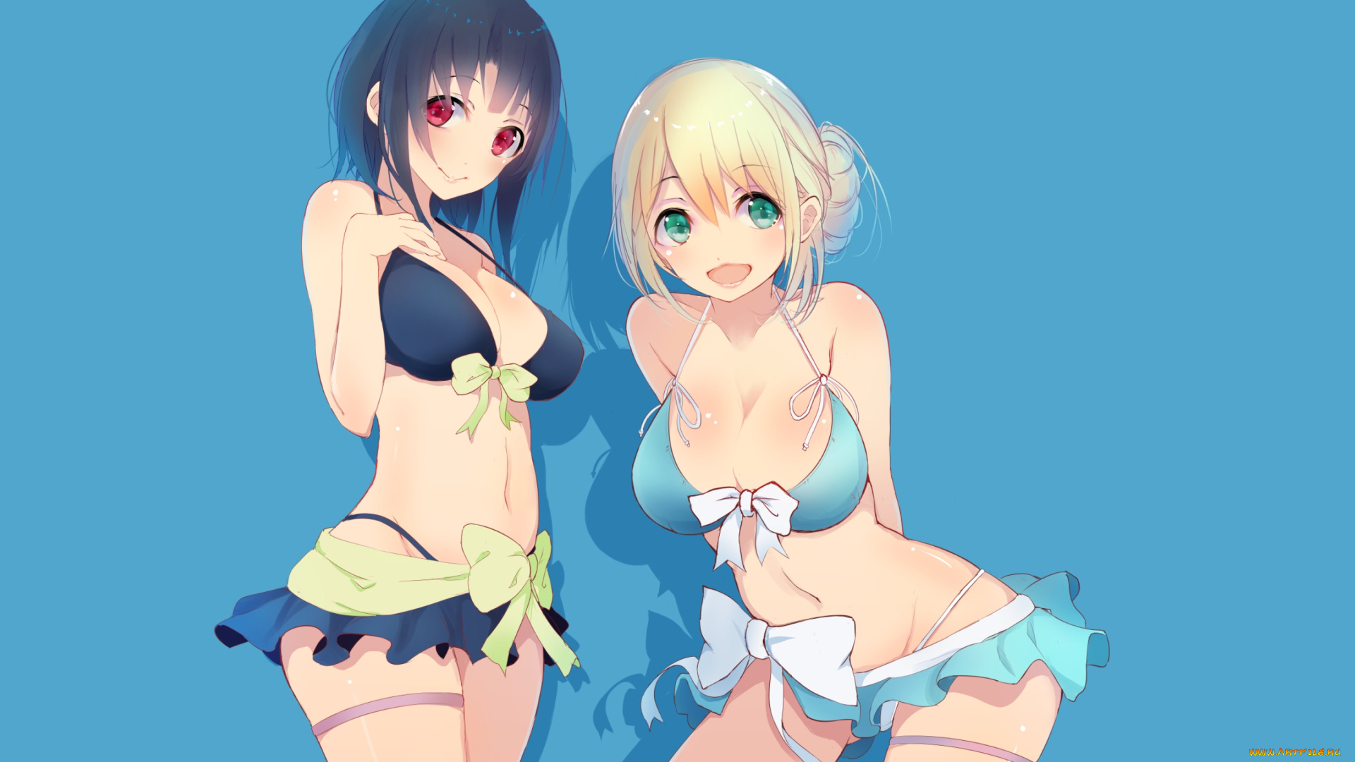 аниме, kantai, collection, девушки, взгляд, фон