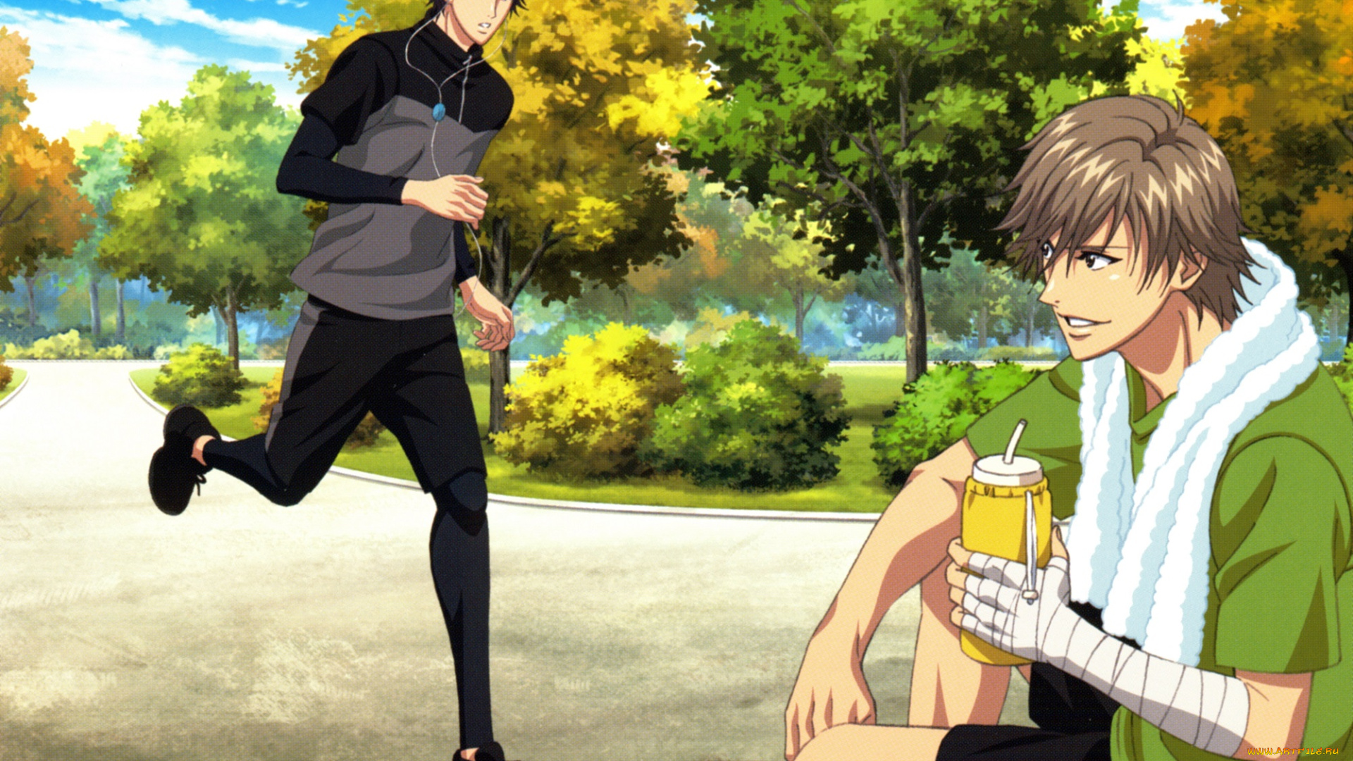 аниме, prince, of, tennis, парни, спорт, теннис