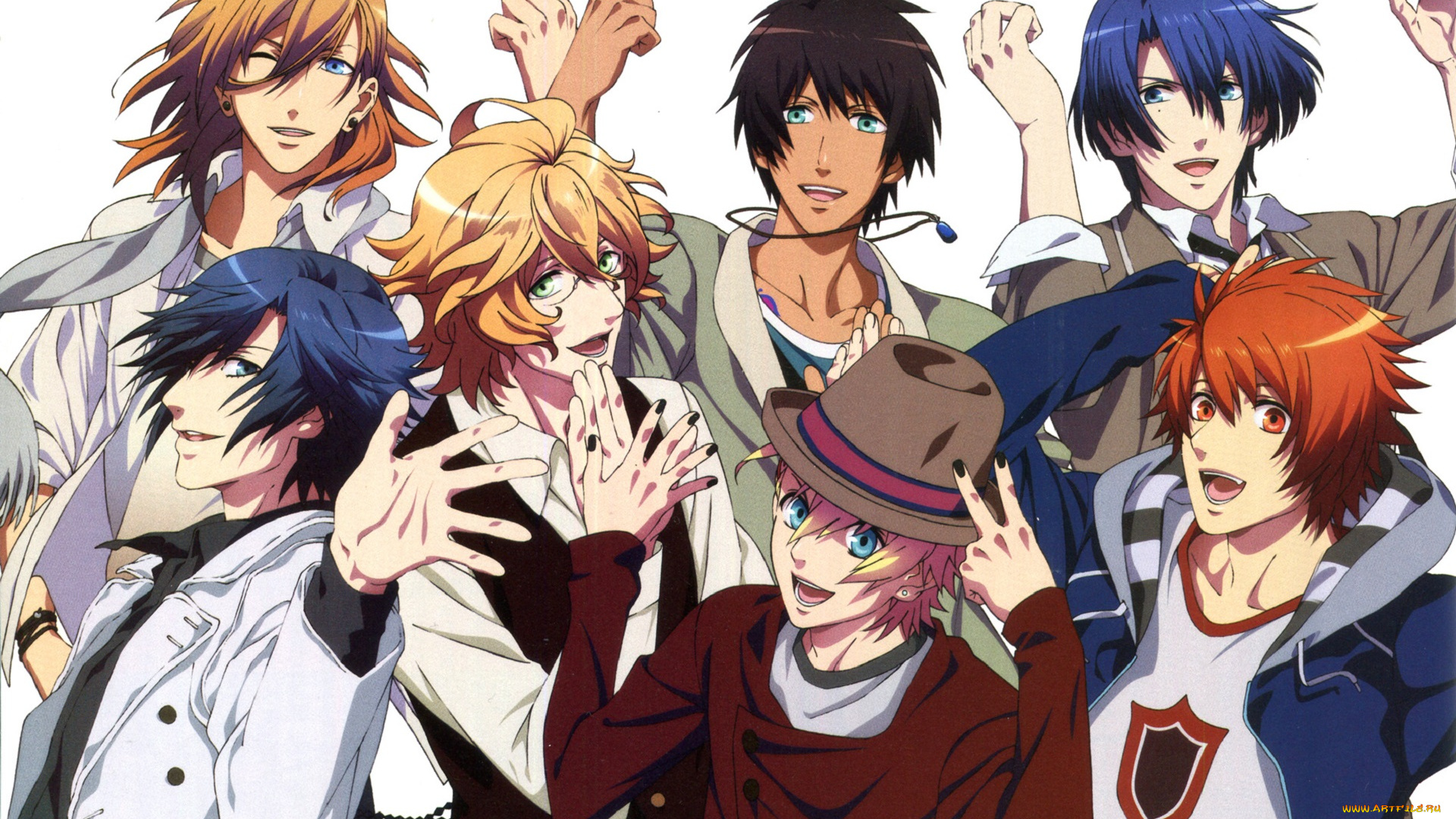 аниме, uta, no, prince-sama, парни