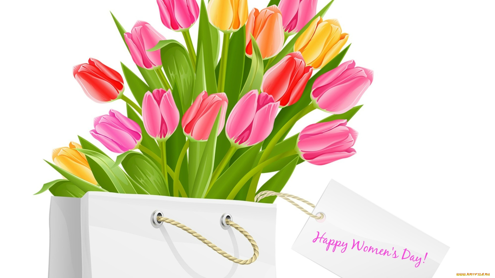 праздничные, международный, женский, день, -, 8, марта, тюльпаны