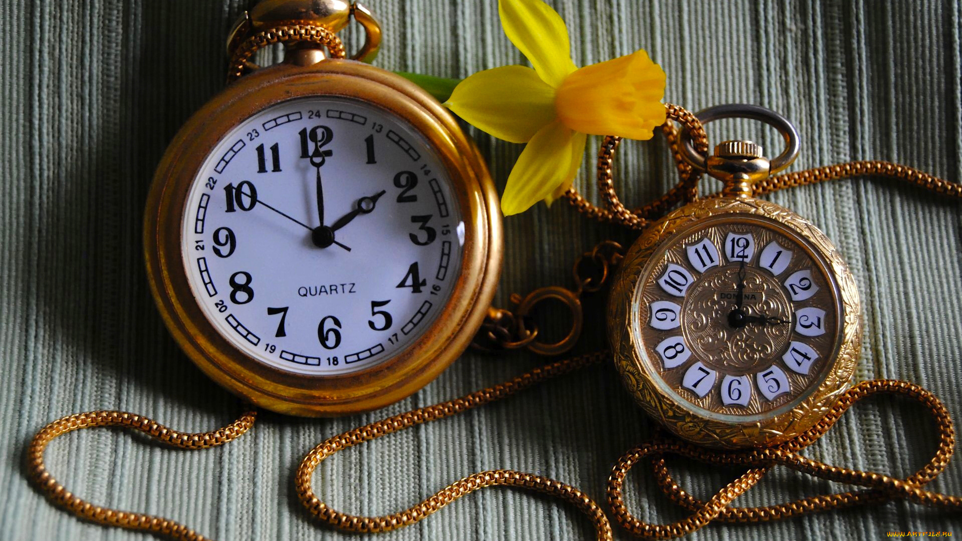 разное, Часы, , часовые, механизмы, часы, нарцисс, цветок