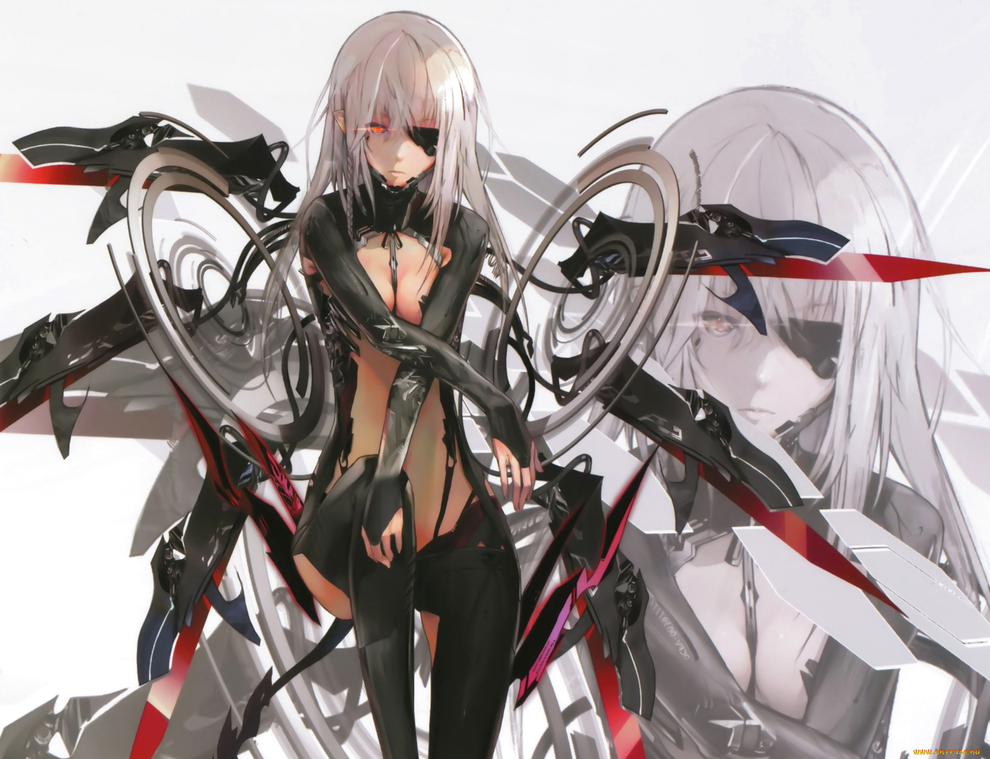 аниме, kaku-san-sei, million, arthur, девушка, киборг