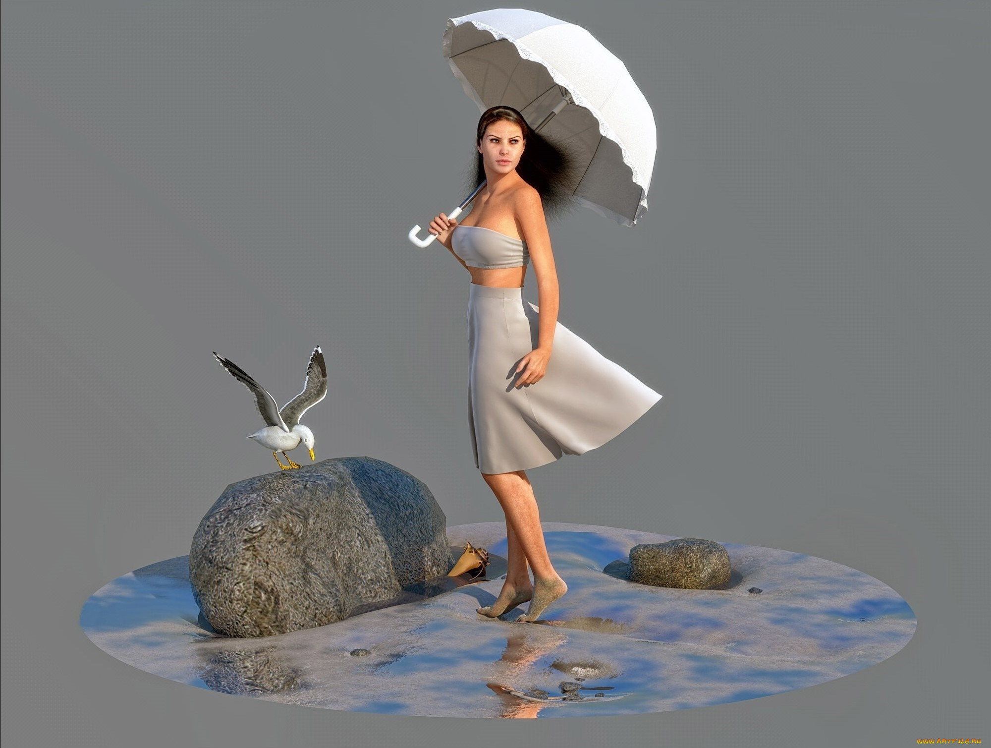 3д, графика, люди, , people, фон, взгляд, девушка