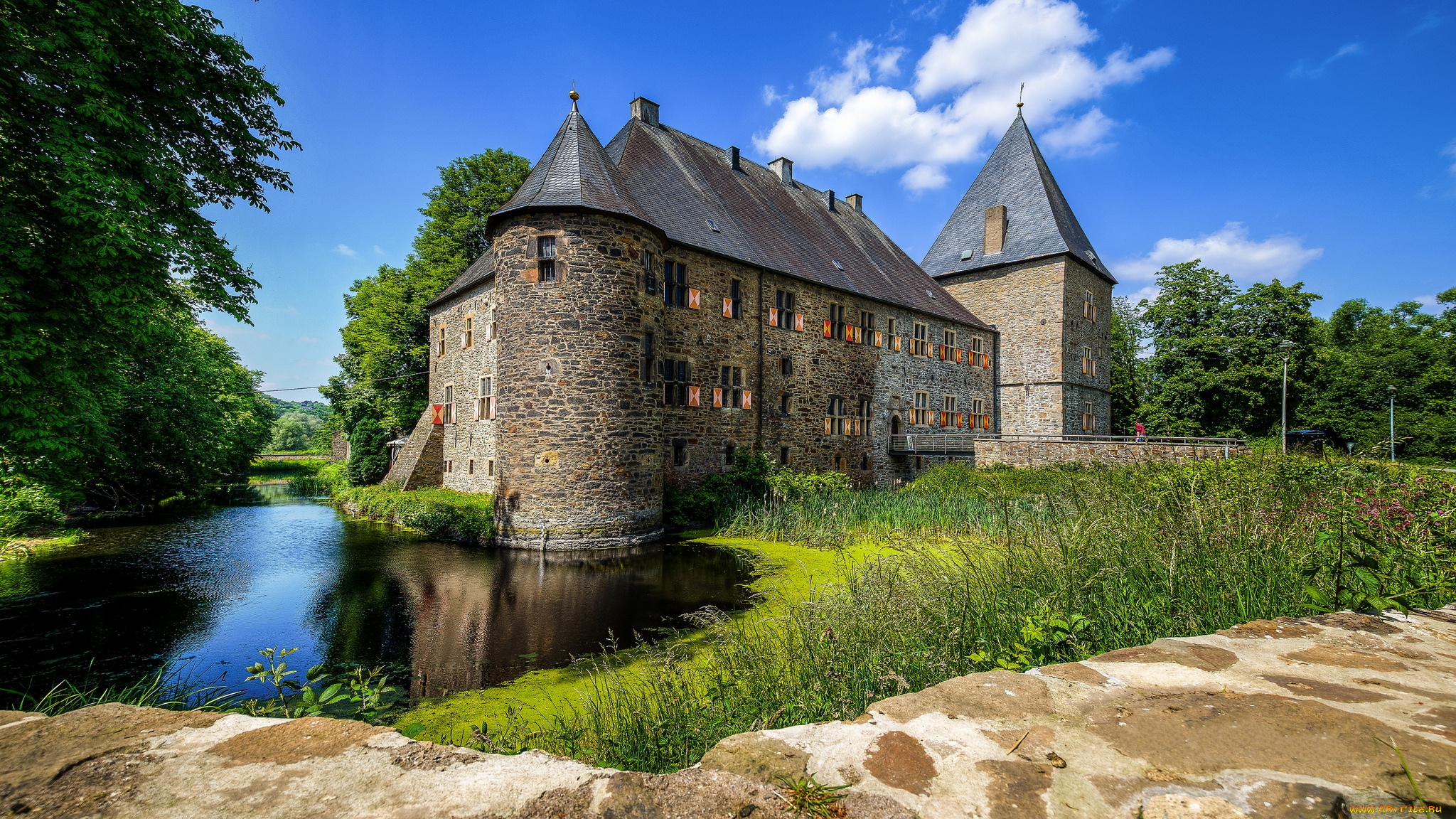 города, -, дворцы, , замки, , крепости, замок, парк